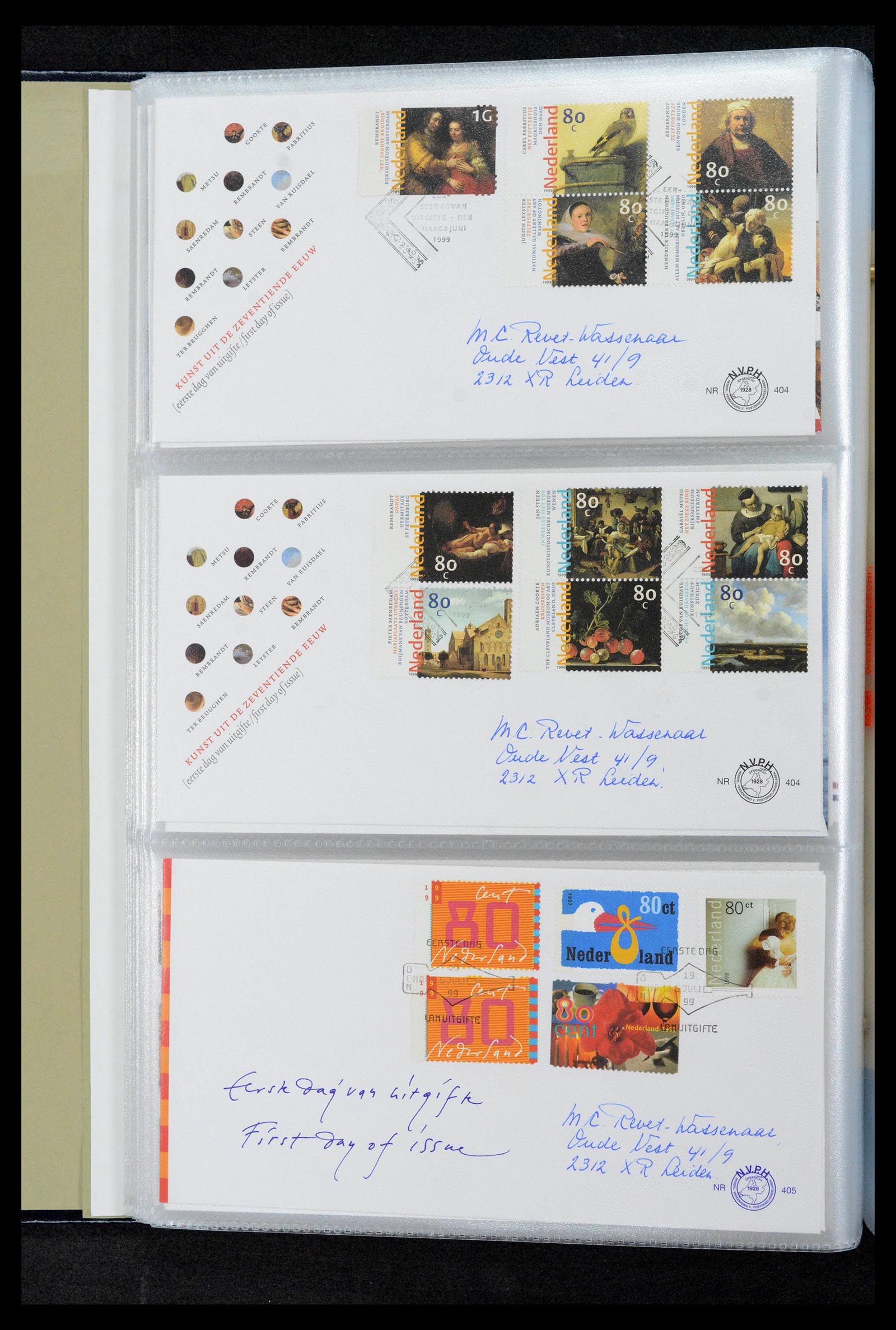 39132 0148 - Postzegelverzameling 39132 Nederland FDC's 1963-2017.