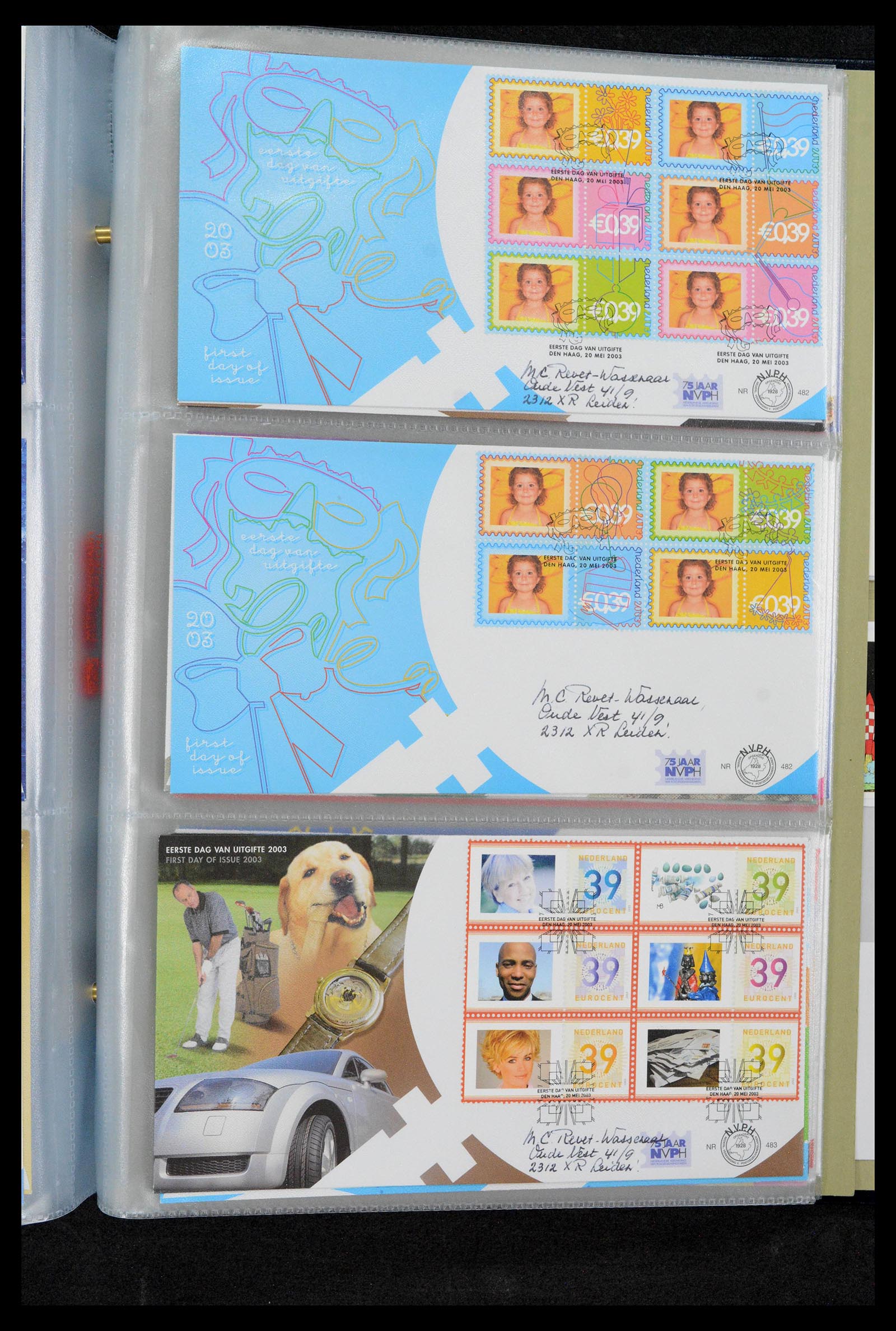39132 0181 - Postzegelverzameling 39132 Nederland FDC's 1963-2017.