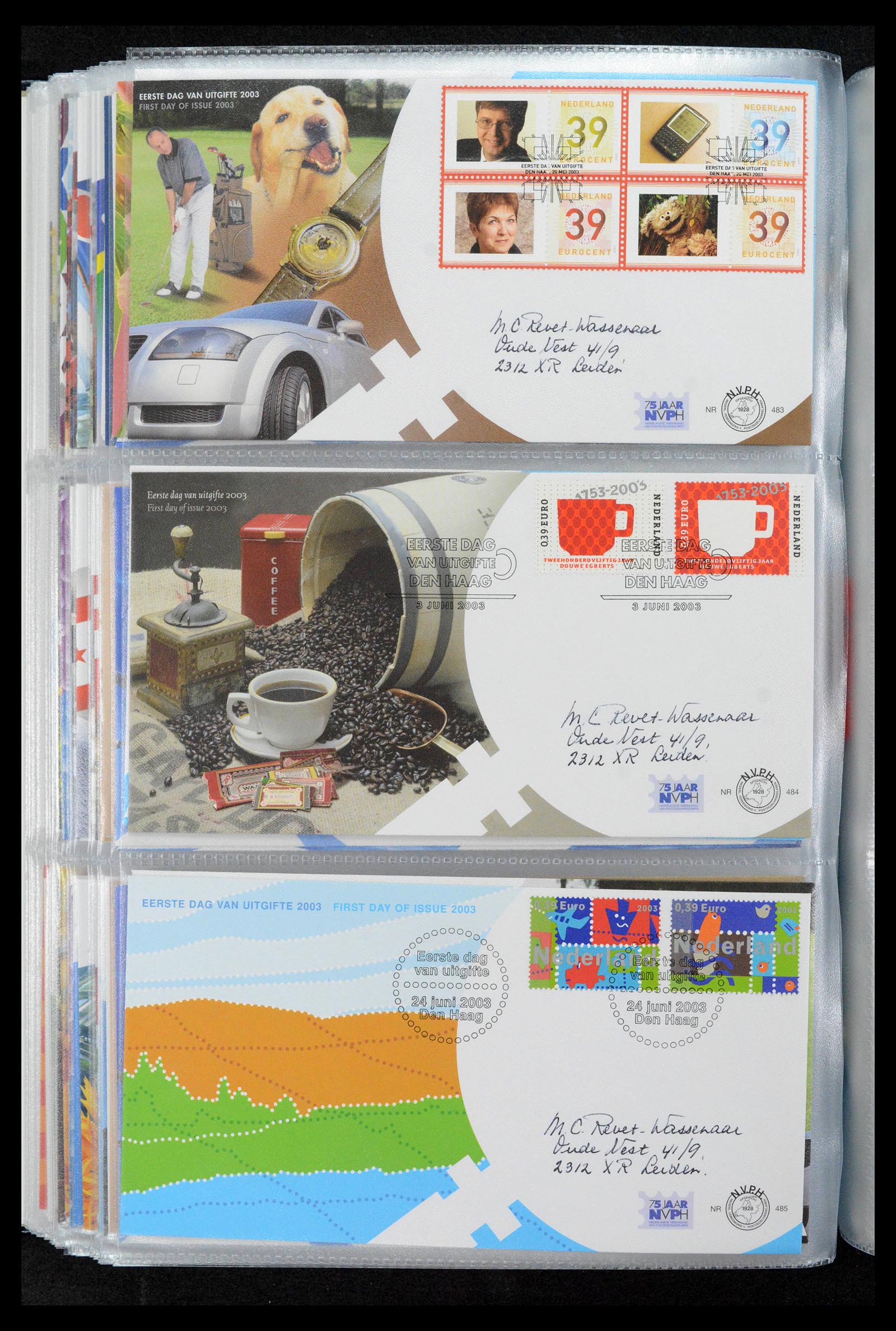 39132 0182 - Postzegelverzameling 39132 Nederland FDC's 1963-2017.