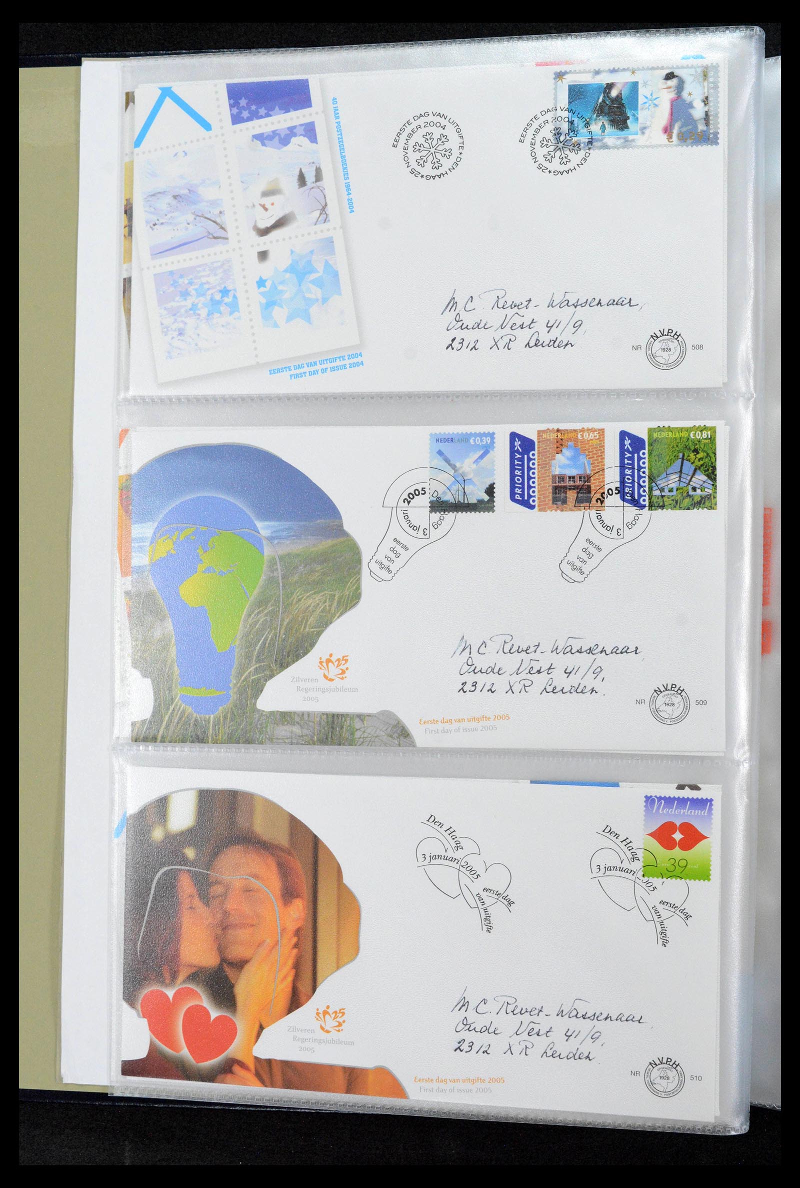 39132 0195 - Postzegelverzameling 39132 Nederland FDC's 1963-2017.