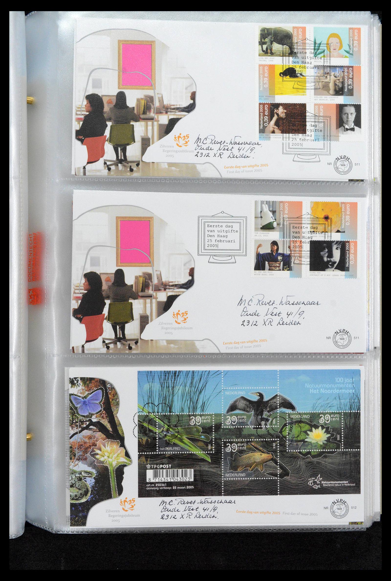39132 0196 - Postzegelverzameling 39132 Nederland FDC's 1963-2017.