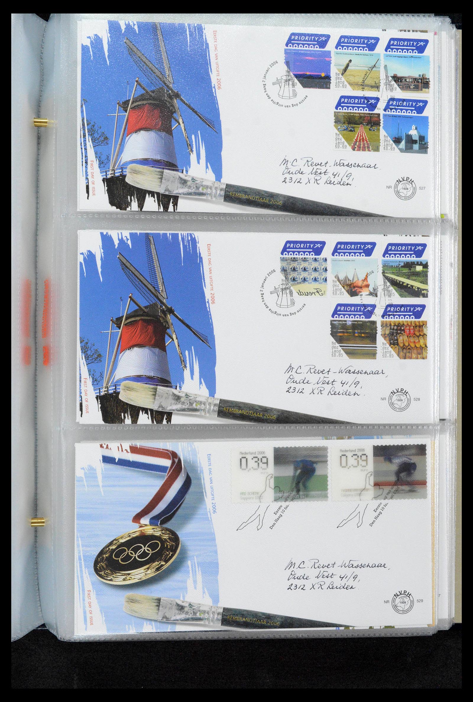 39132 0204 - Postzegelverzameling 39132 Nederland FDC's 1963-2017.