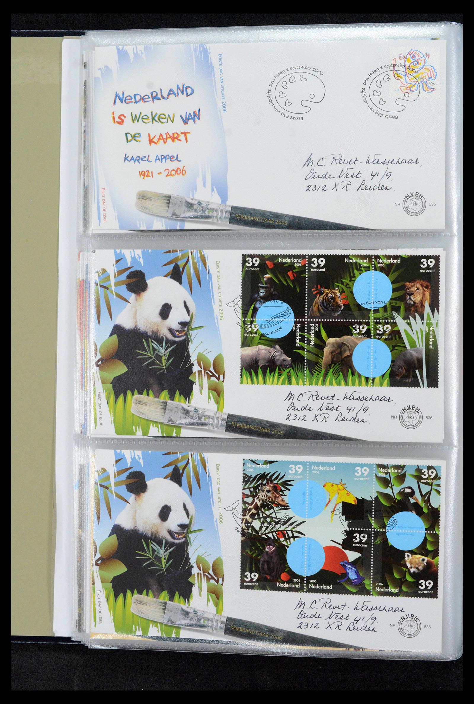 39132 0207 - Postzegelverzameling 39132 Nederland FDC's 1963-2017.