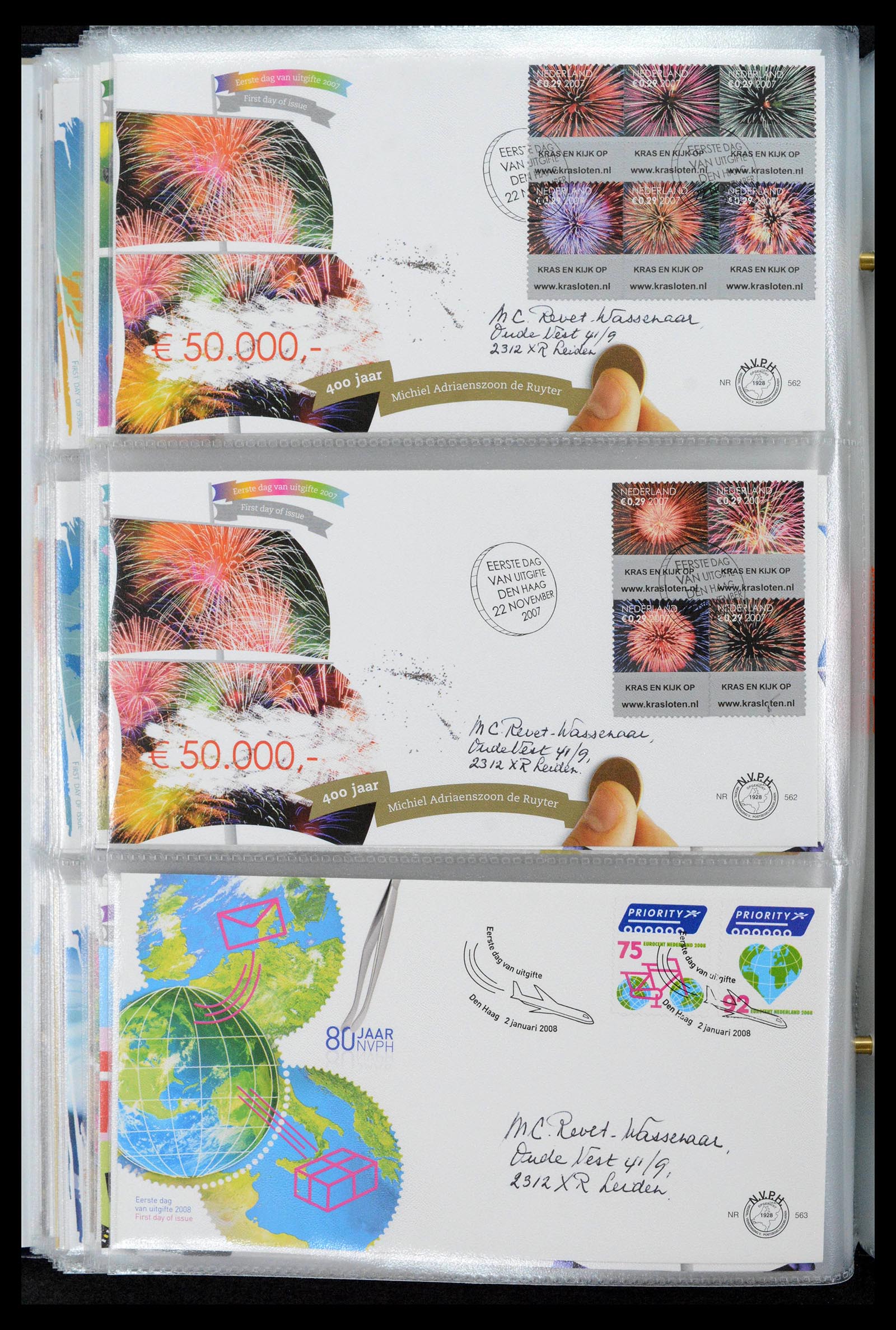 39132 0219 - Postzegelverzameling 39132 Nederland FDC's 1963-2017.