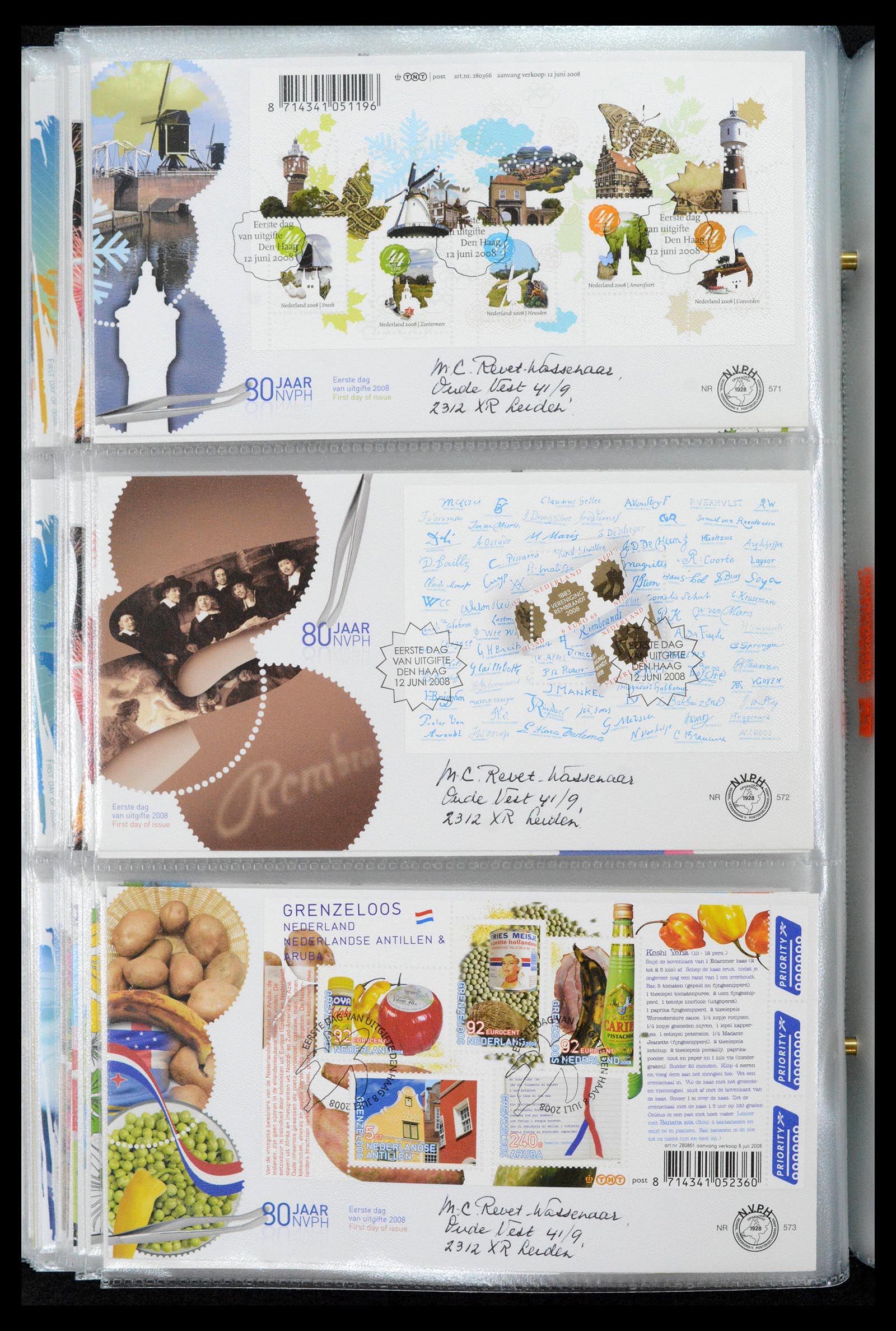 39132 0223 - Postzegelverzameling 39132 Nederland FDC's 1963-2017.