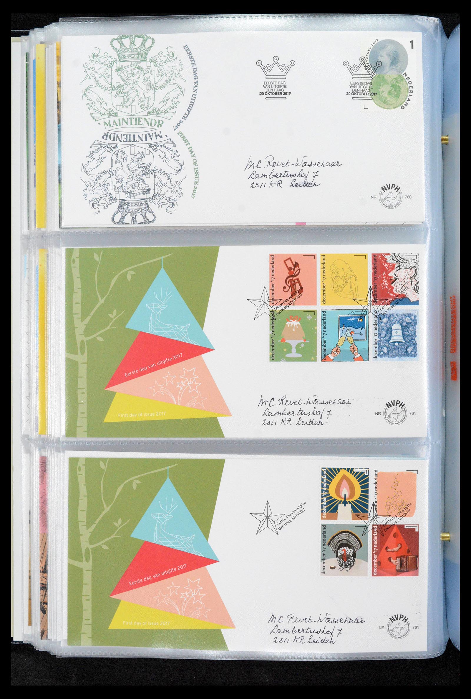 39132 0307 - Postzegelverzameling 39132 Nederland FDC's 1963-2017.