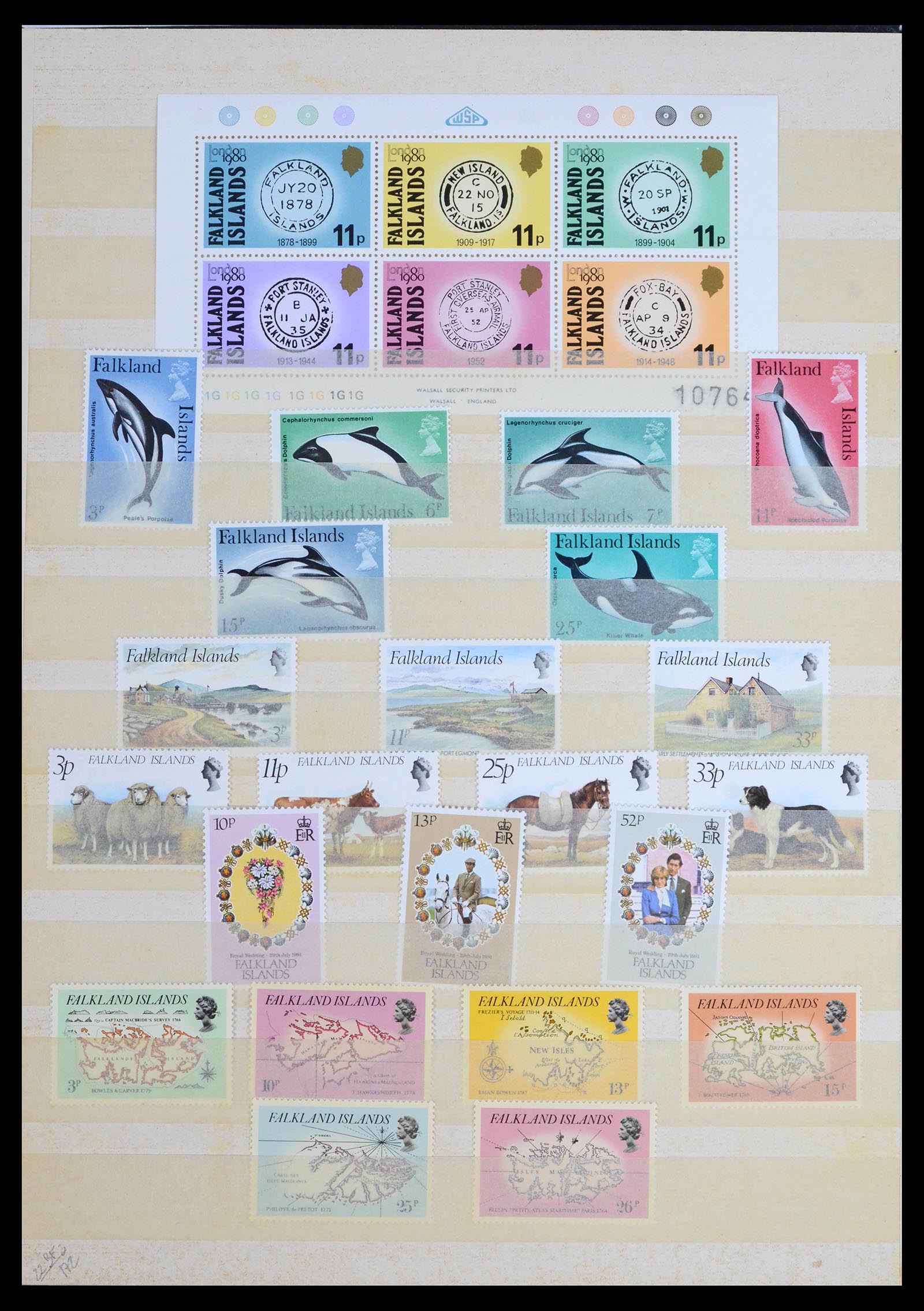 39139 0007 - Stamp collection 39139 Falkland Islands 1891-1988.