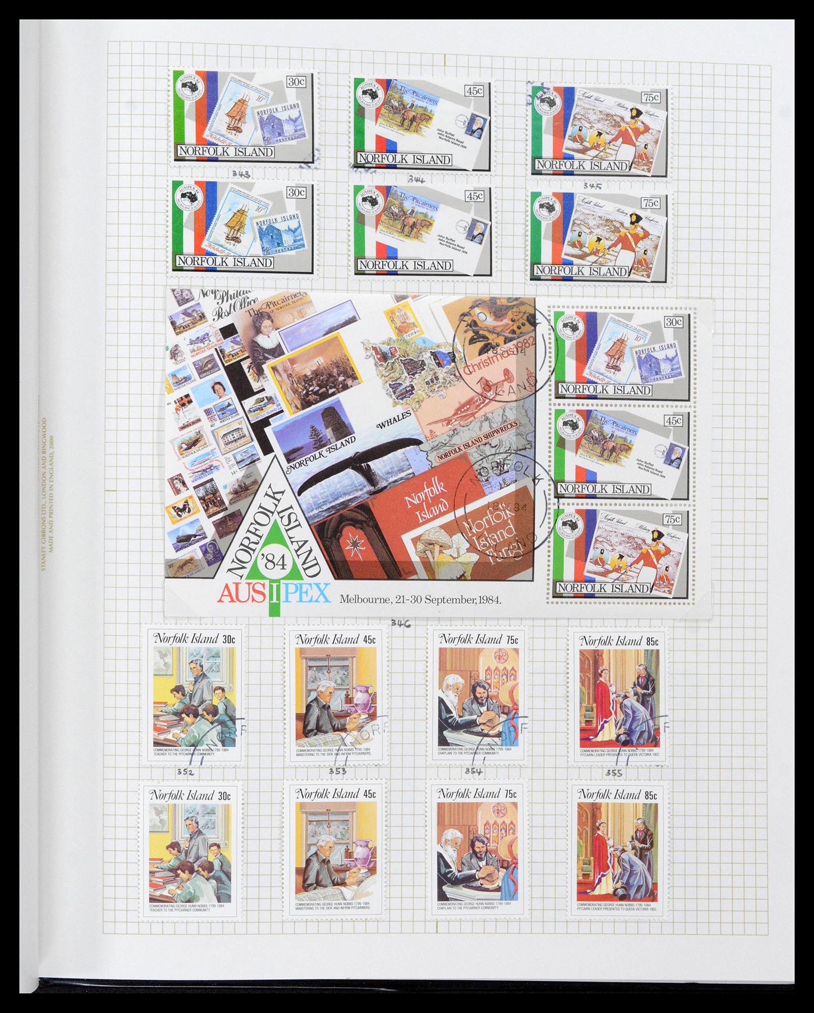 39152 0076 - Postzegelverzameling 39152 Engelse koloniën 1920-2002.
