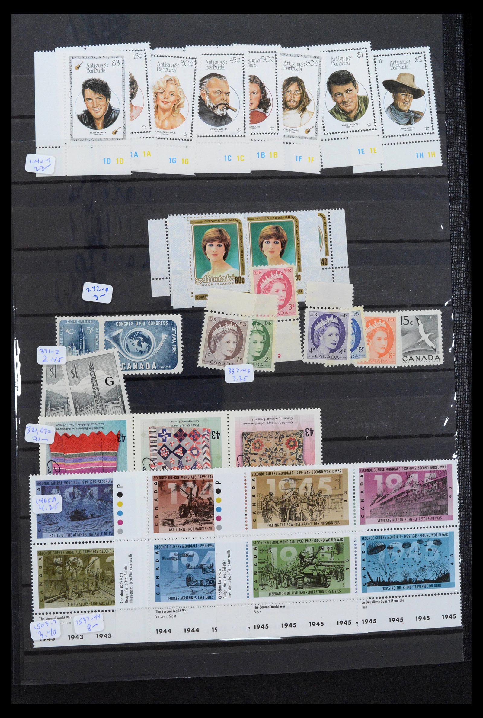 39184 0062 - Postzegelverzameling 39184 Engeland en koloniën 1950-2010.