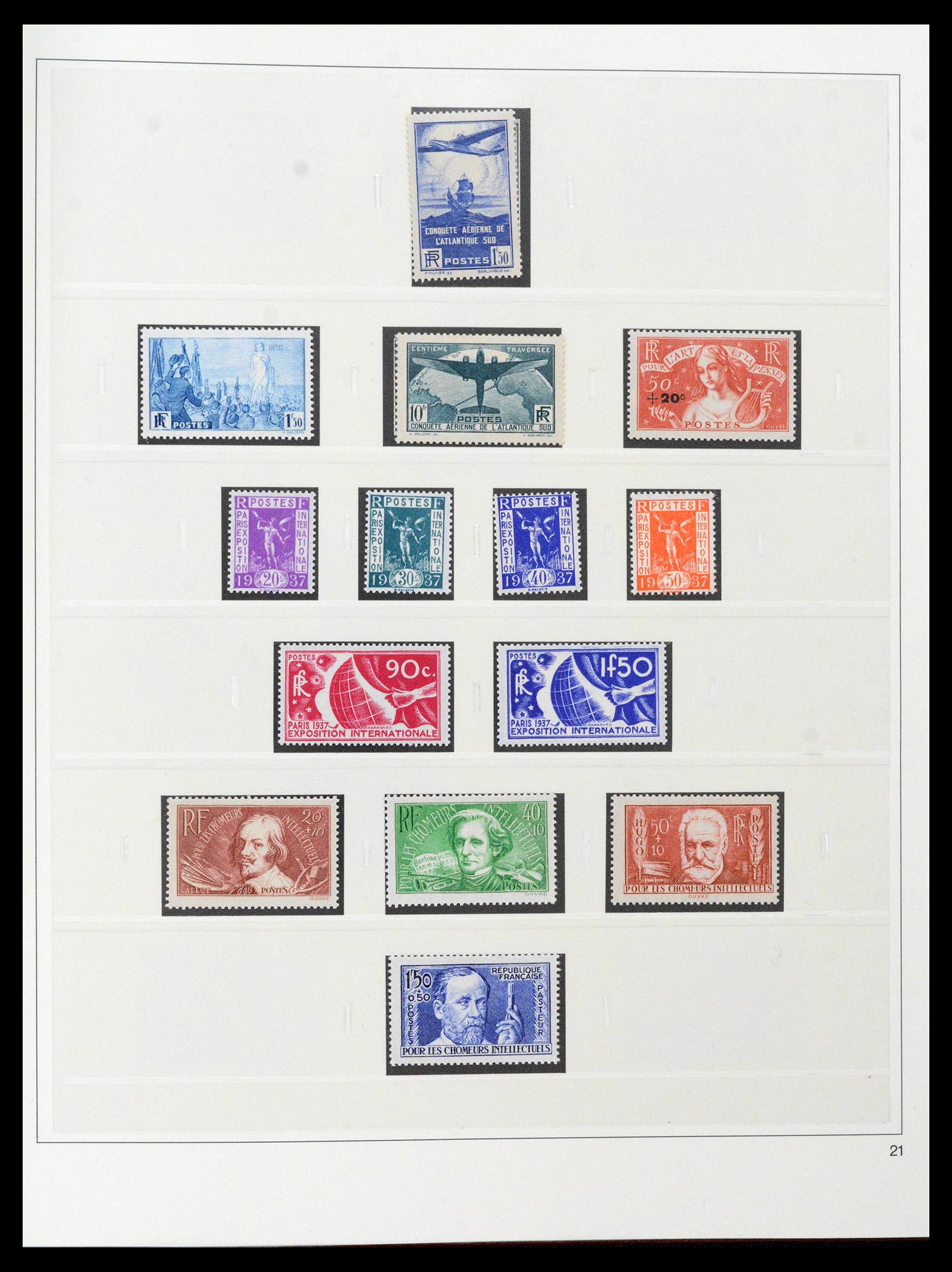 39210 0017 - Stamp collection 39210 France 1849-1987.