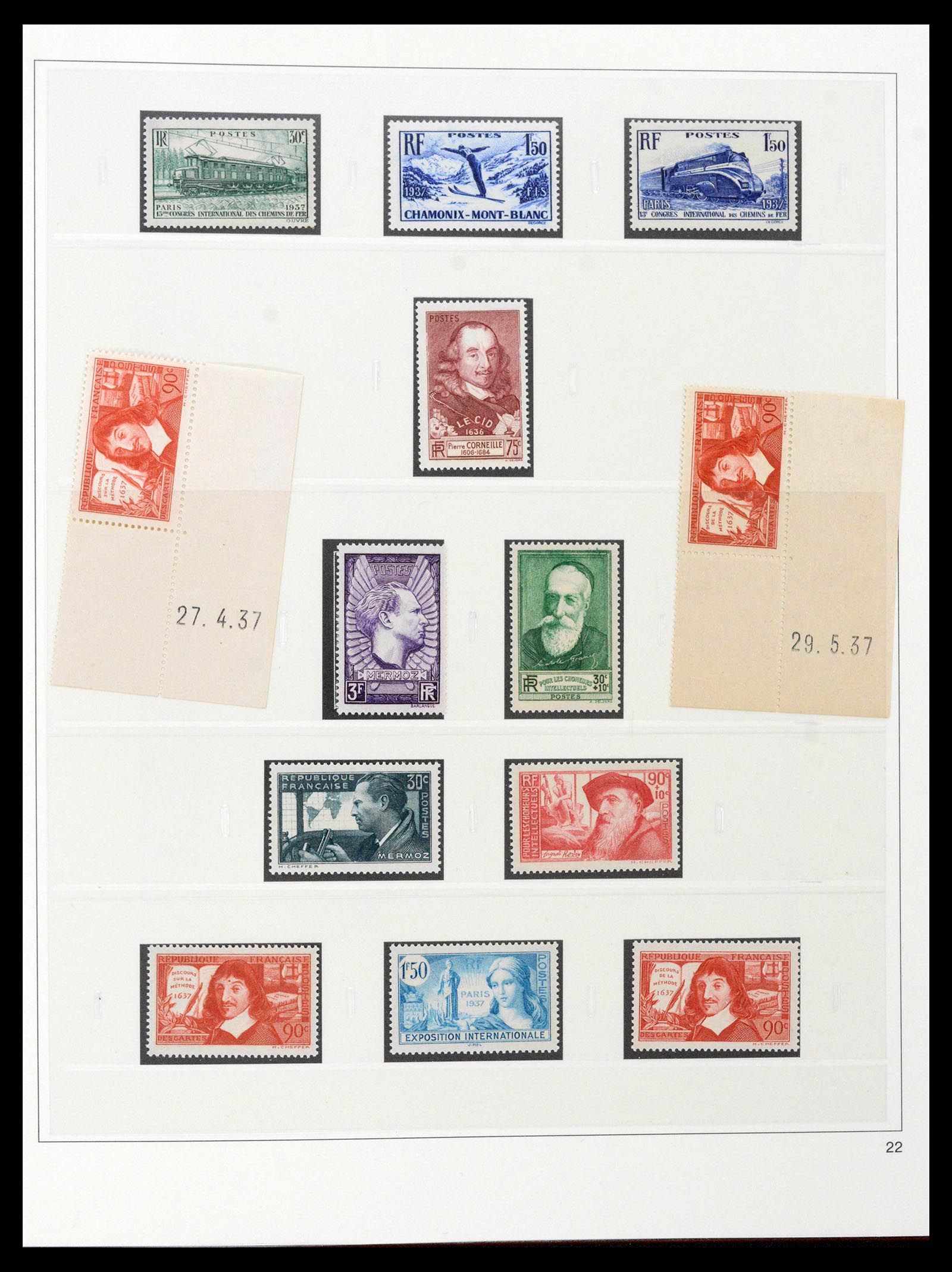 39210 0018 - Stamp collection 39210 France 1849-1987.