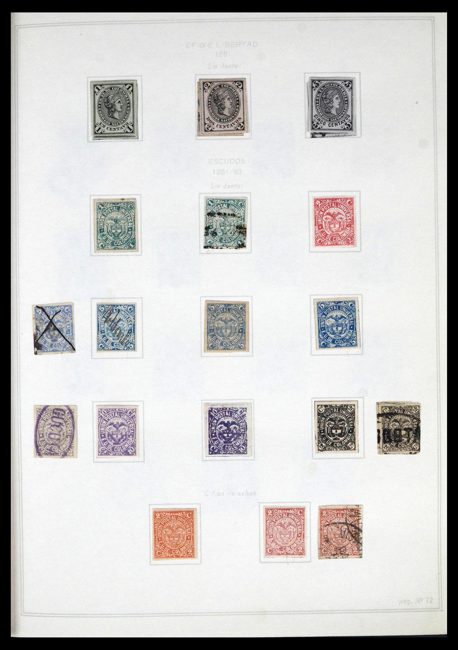 39220 0011 - Stamp collection 39220 Colombia 1868-1992.