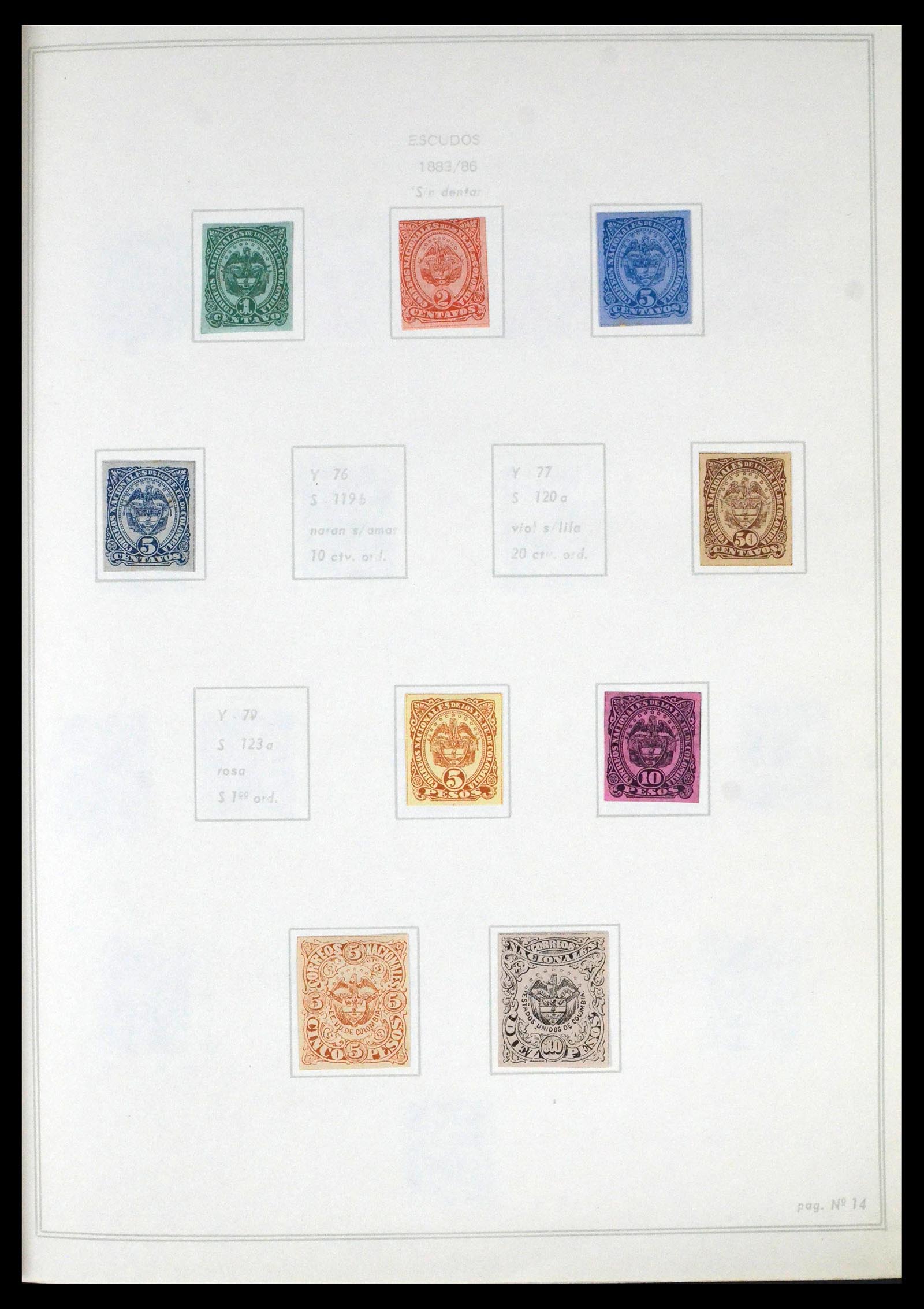 39220 0013 - Stamp collection 39220 Colombia 1868-1992.