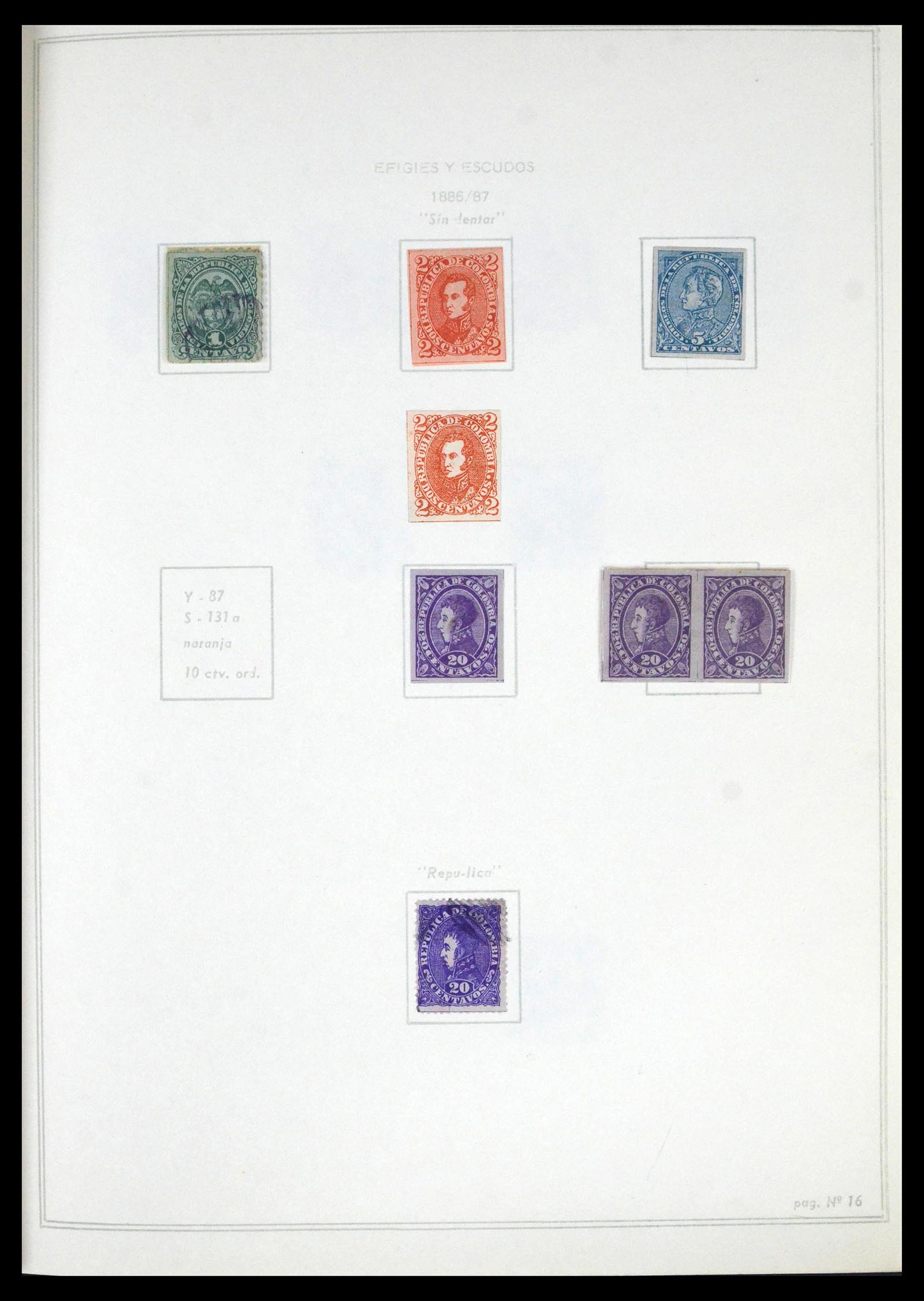 39220 0015 - Stamp collection 39220 Colombia 1868-1992.