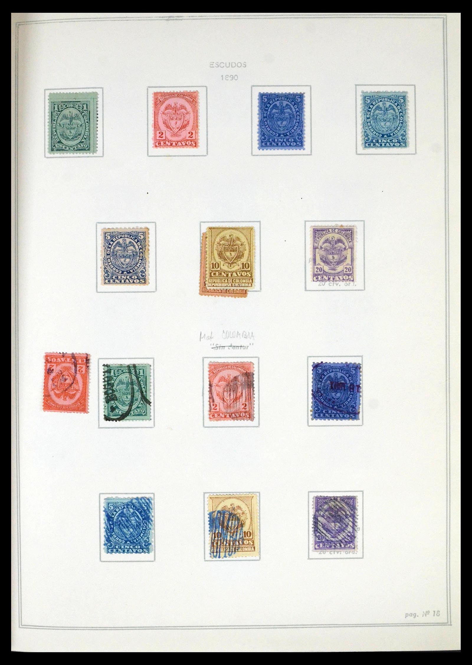 39220 0017 - Stamp collection 39220 Colombia 1868-1992.