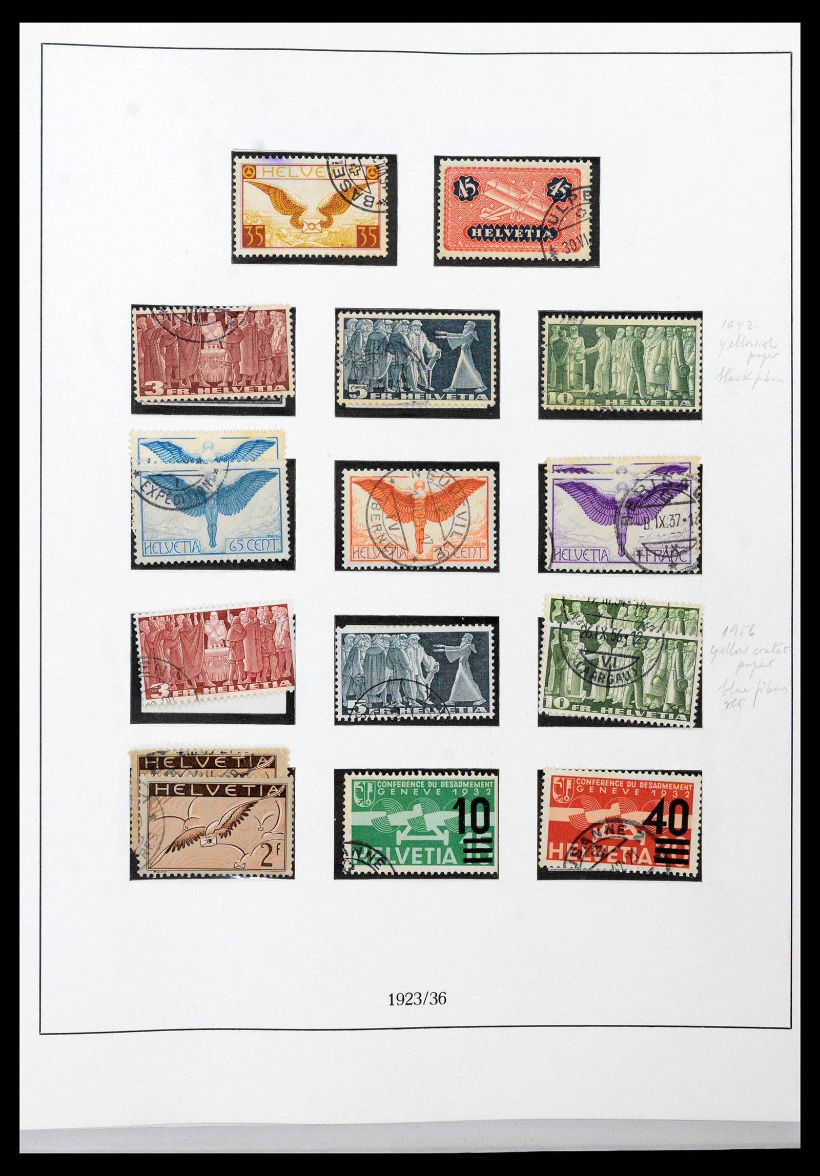 39235 0062 - Stamp collection 39235 Switzerland 1843-1960.