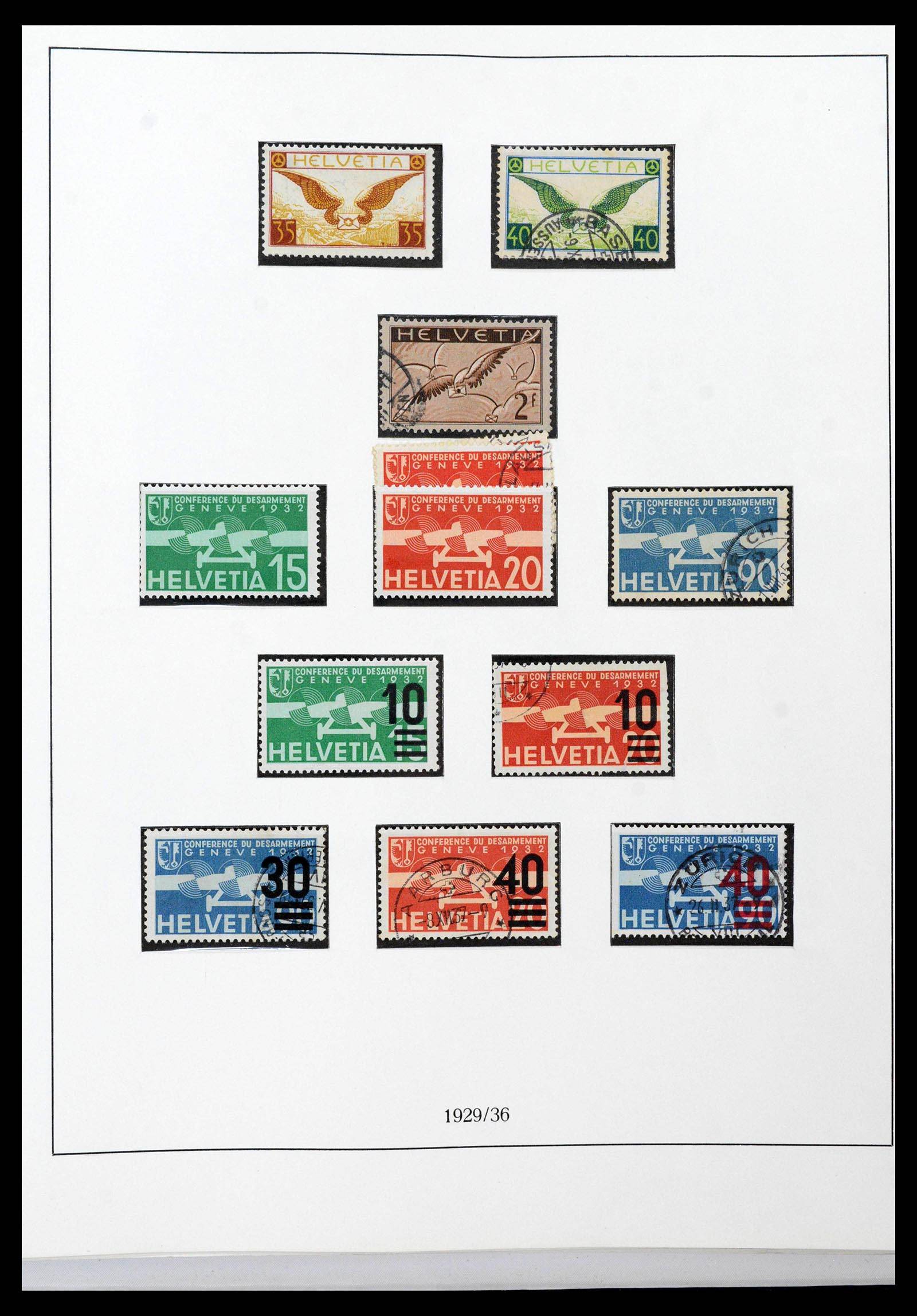 39235 0063 - Stamp collection 39235 Switzerland 1843-1960.