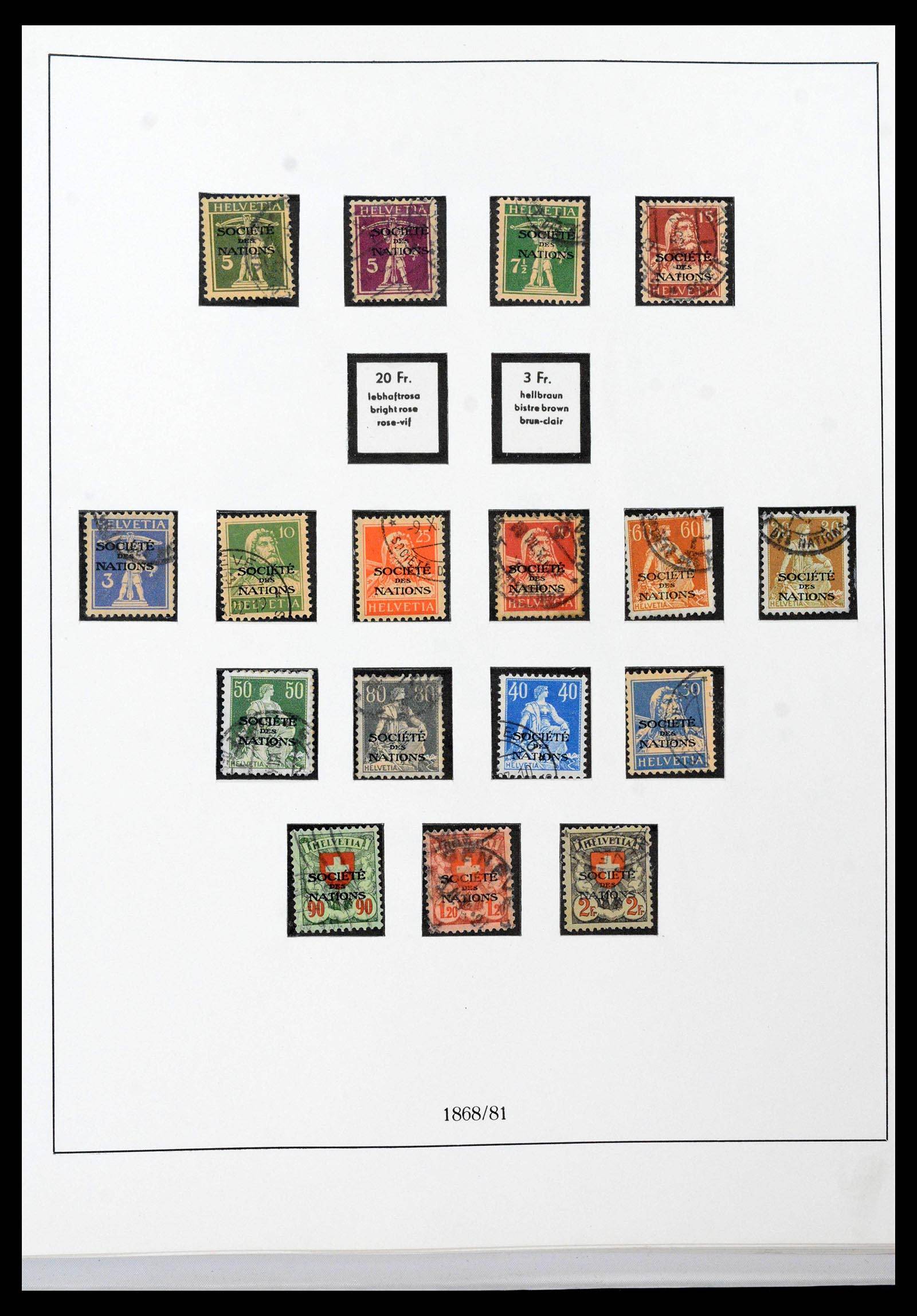 39235 0070 - Stamp collection 39235 Switzerland 1843-1960.