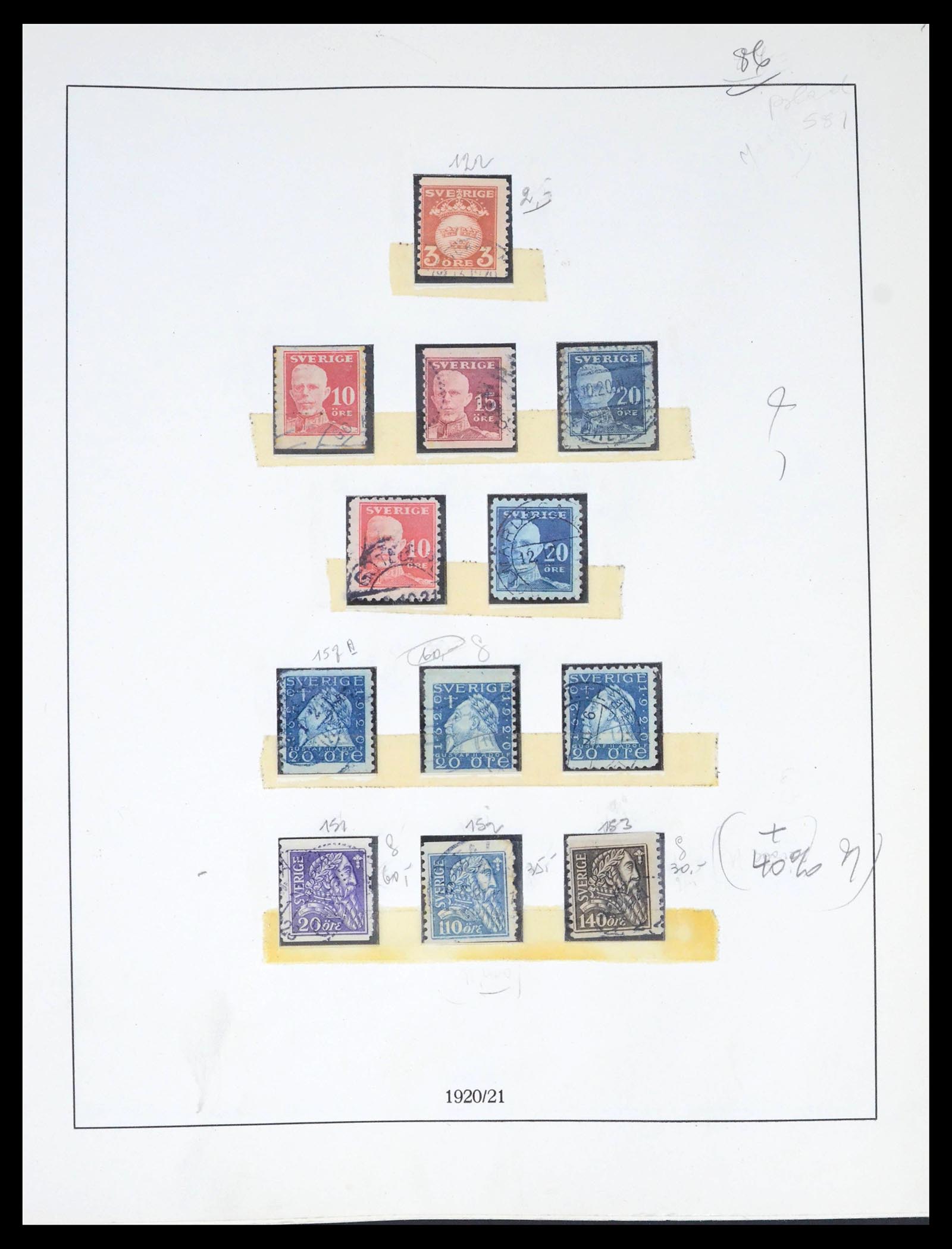 39264 0018 - Stamp collection 39264 Sweden 1855-1984.