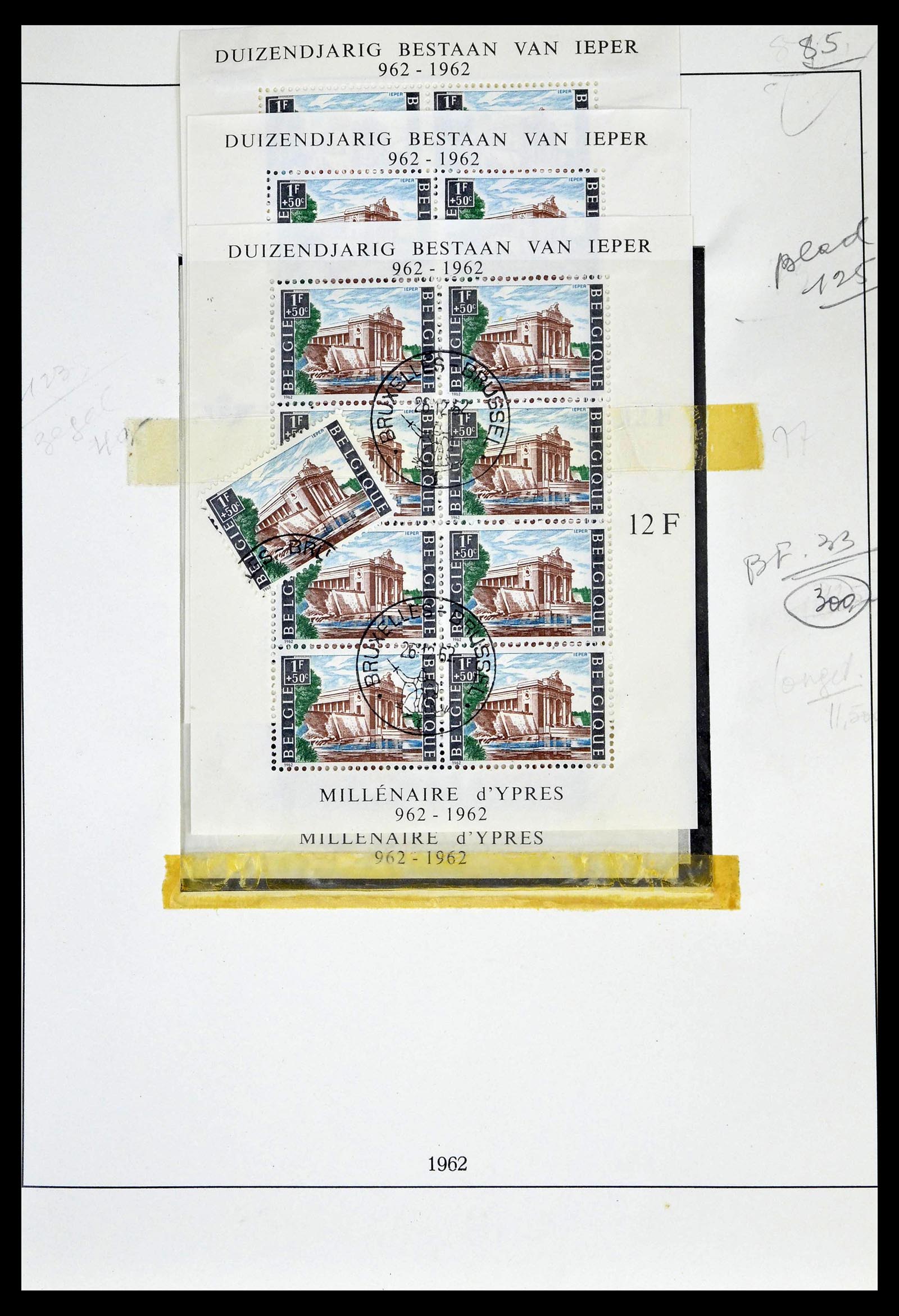 39265 0147 - Postzegelverzameling 39265 België 1849-1962.
