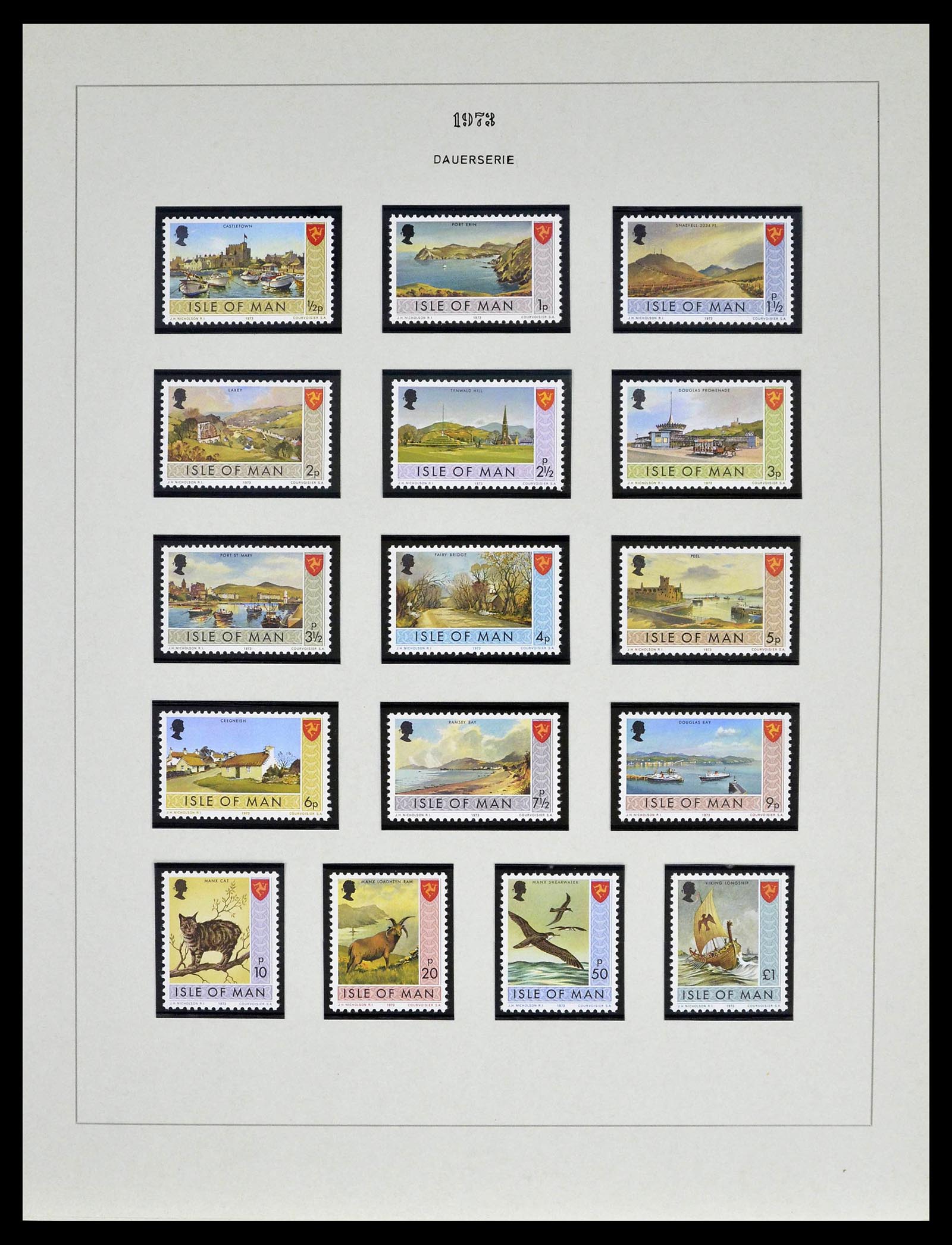 39273 0107 - Stamp collection 39273 Channel Islands 1941-1982.