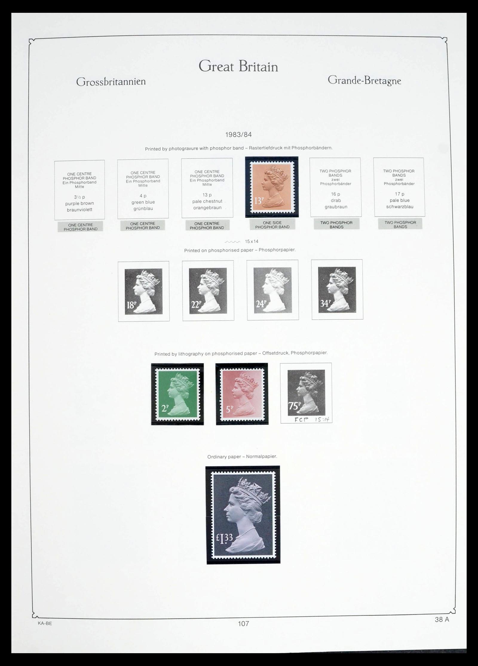 39274 0070 - Postzegelverzameling 39274 Engeland 1952-1992.
