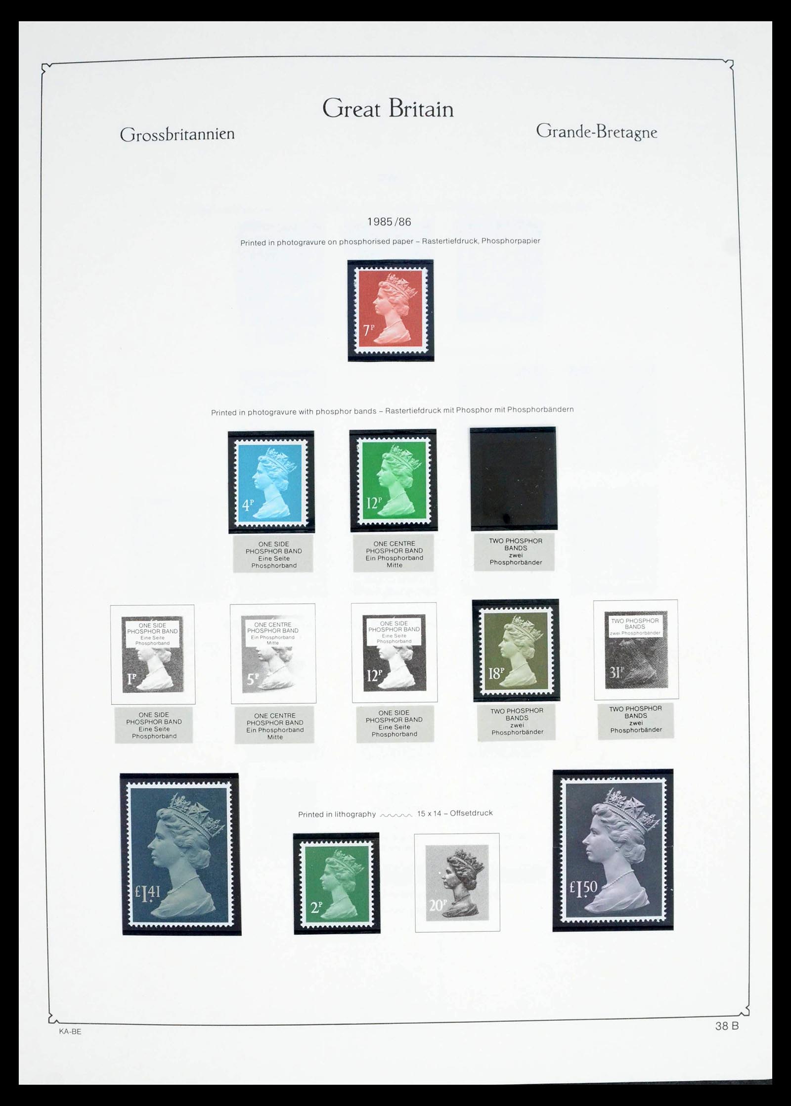 39274 0071 - Postzegelverzameling 39274 Engeland 1952-1992.