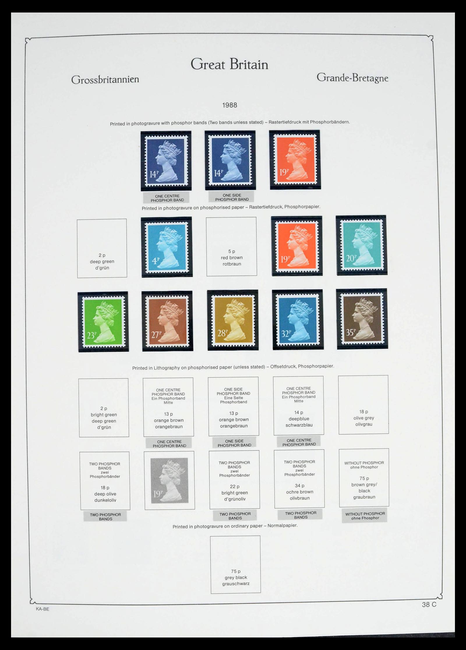 39274 0072 - Postzegelverzameling 39274 Engeland 1952-1992.