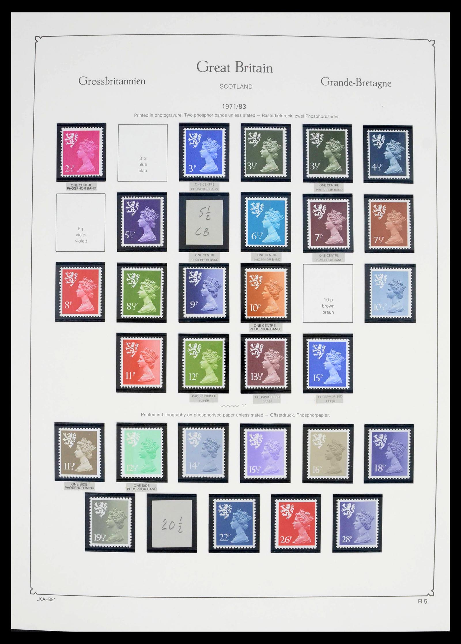 39274 0074 - Postzegelverzameling 39274 Engeland 1952-1992.