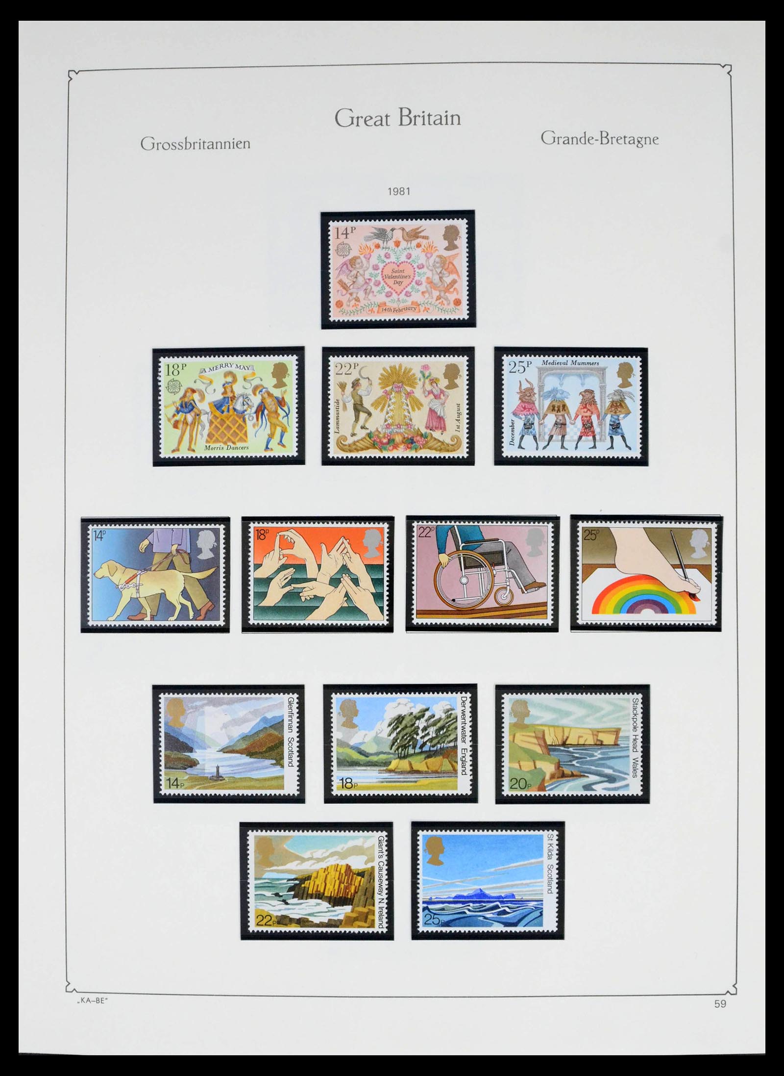 39274 0106 - Postzegelverzameling 39274 Engeland 1952-1992.