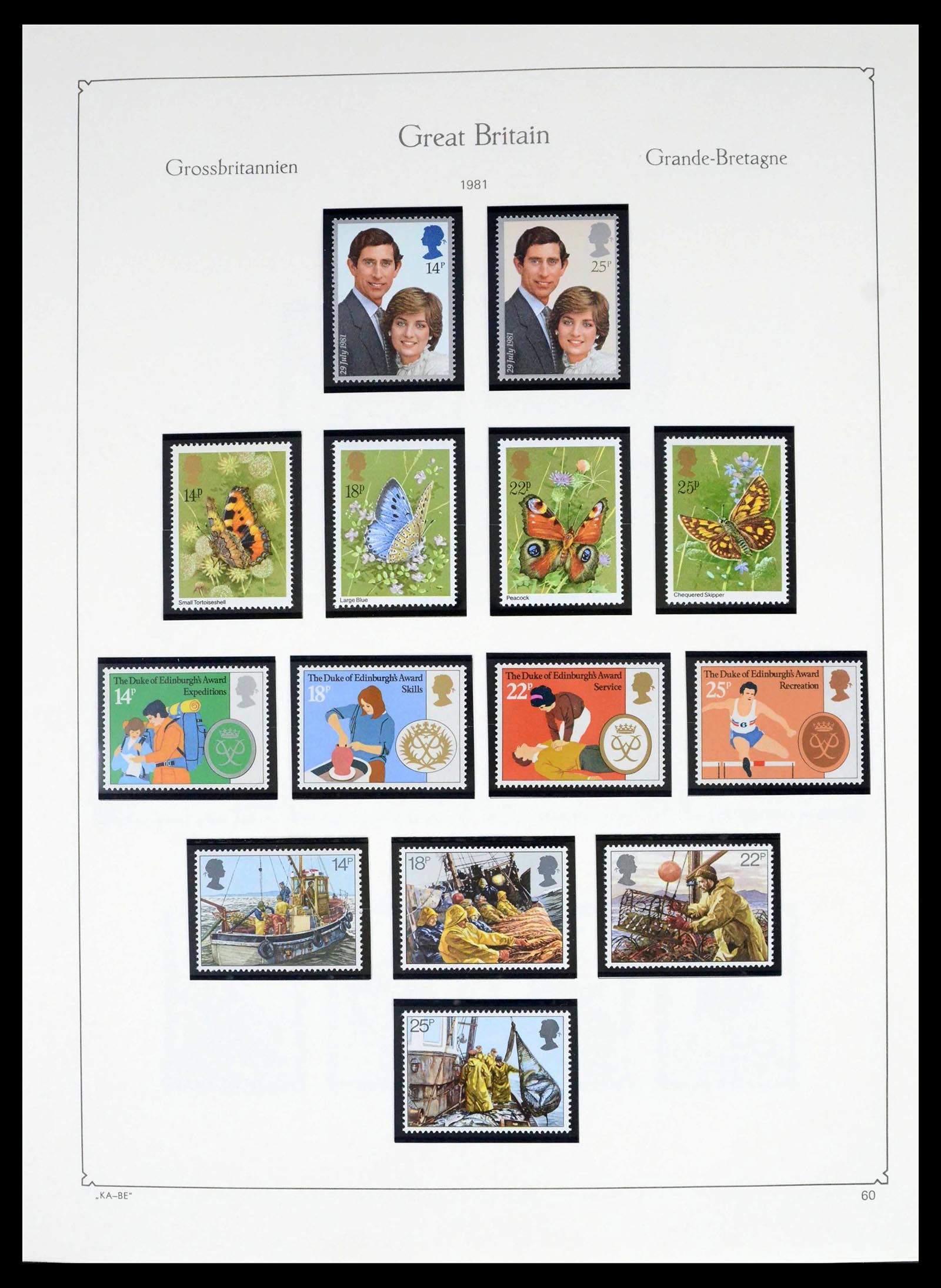 39274 0107 - Postzegelverzameling 39274 Engeland 1952-1992.