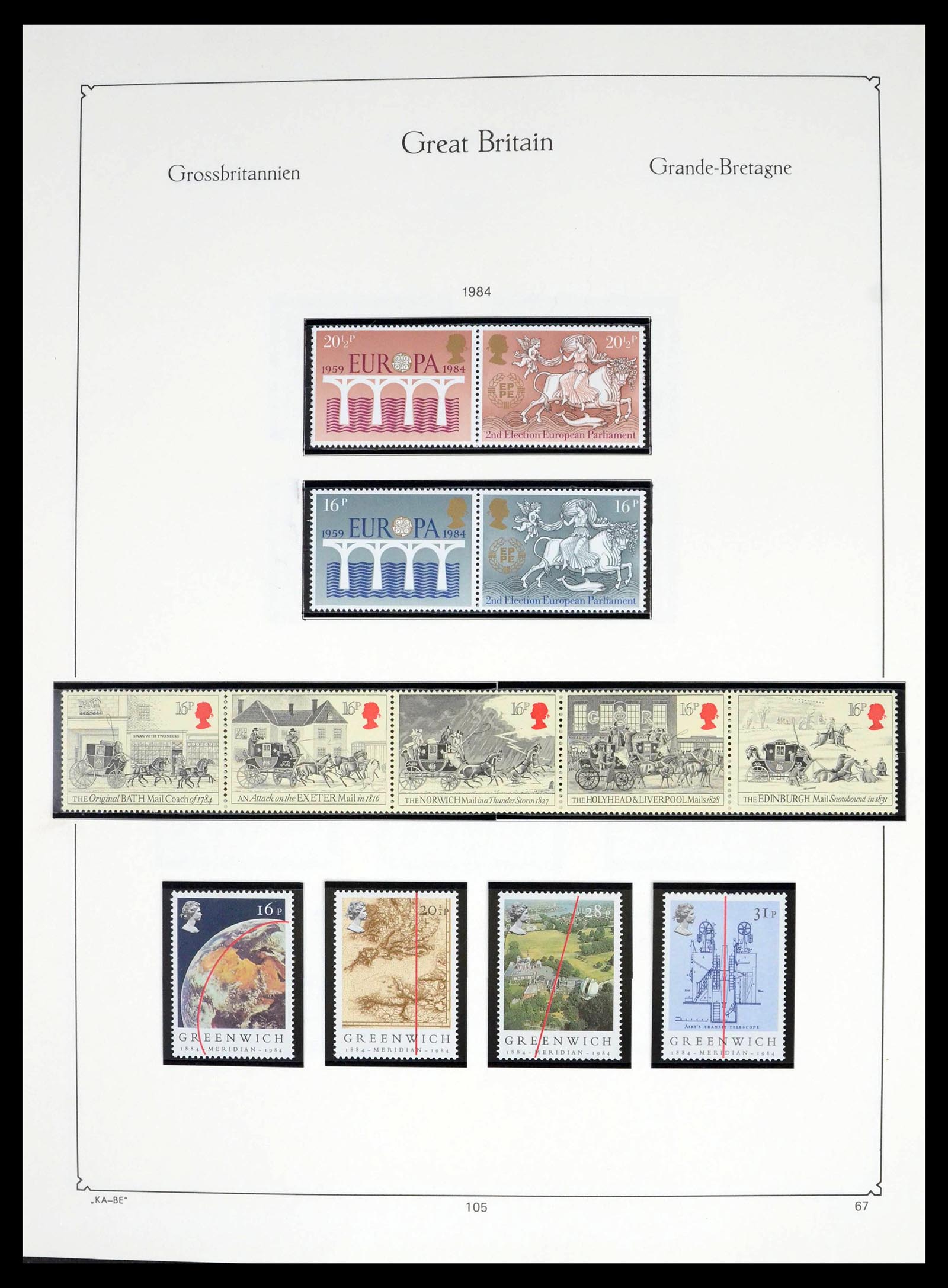 39274 0114 - Postzegelverzameling 39274 Engeland 1952-1992.