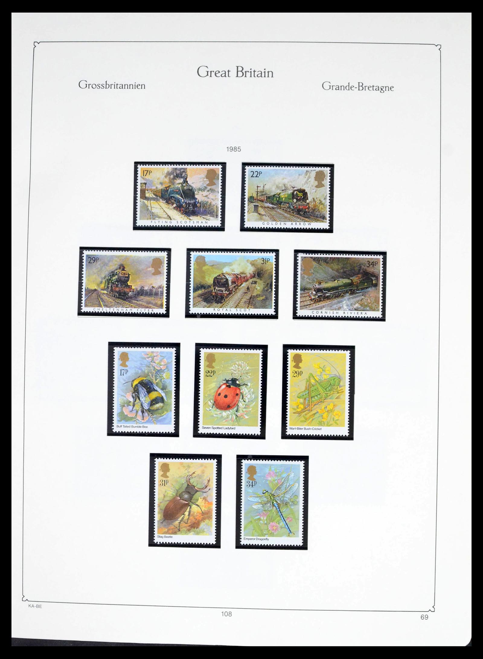 39274 0117 - Postzegelverzameling 39274 Engeland 1952-1992.
