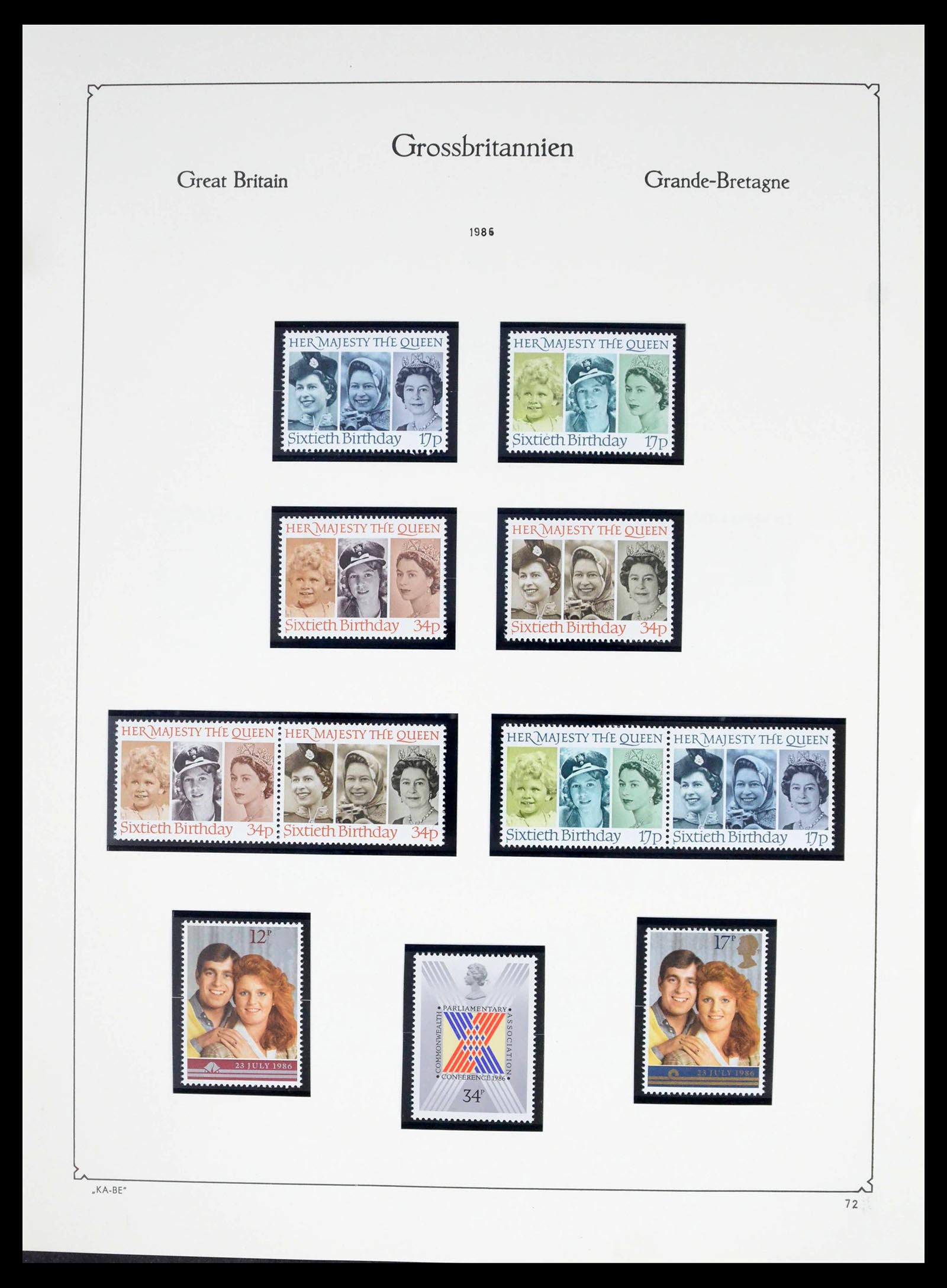 39274 0120 - Postzegelverzameling 39274 Engeland 1952-1992.