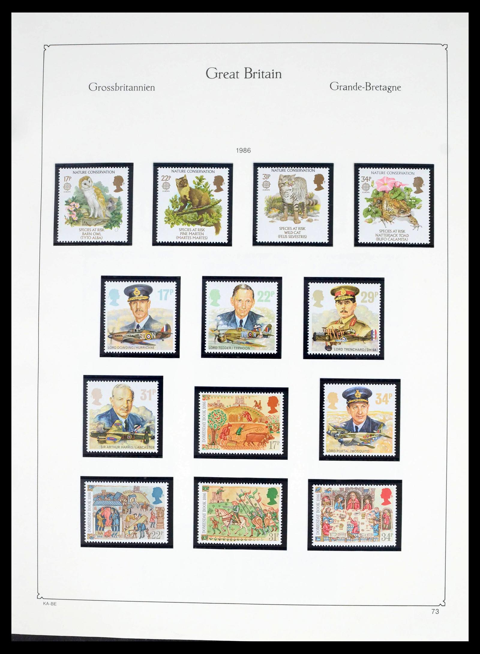 39274 0122 - Postzegelverzameling 39274 Engeland 1952-1992.