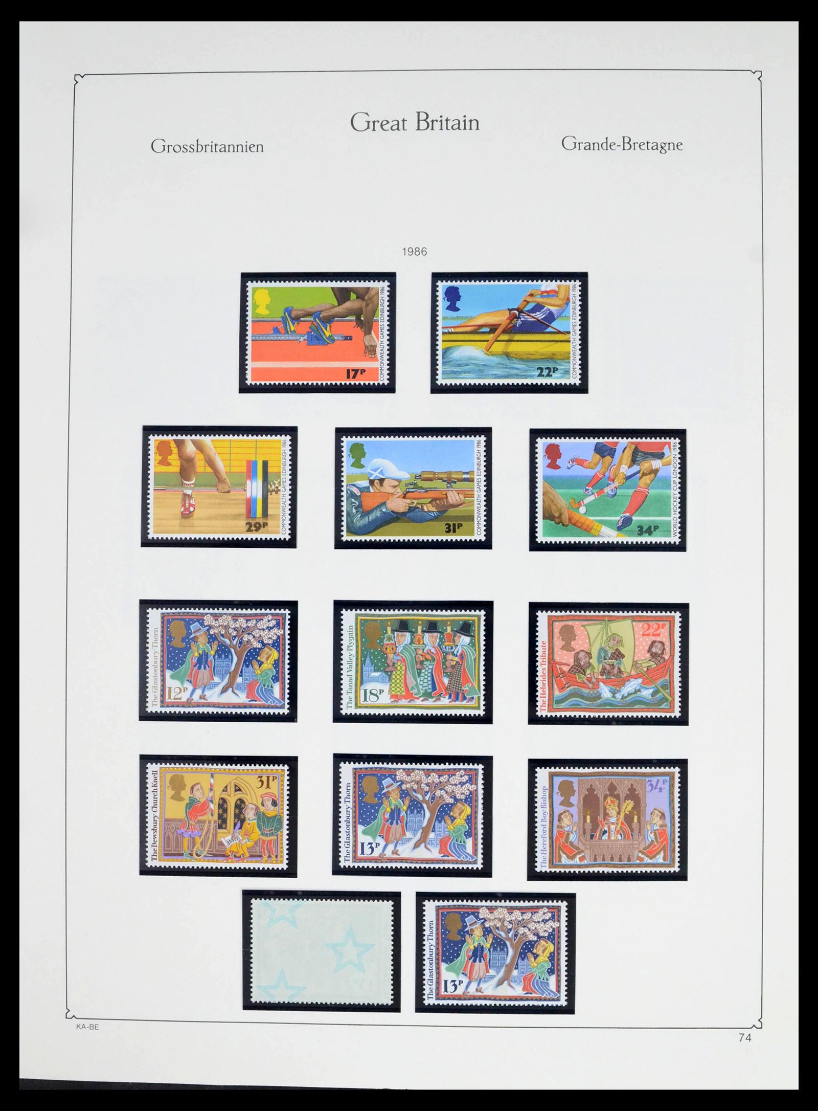 39274 0123 - Postzegelverzameling 39274 Engeland 1952-1992.