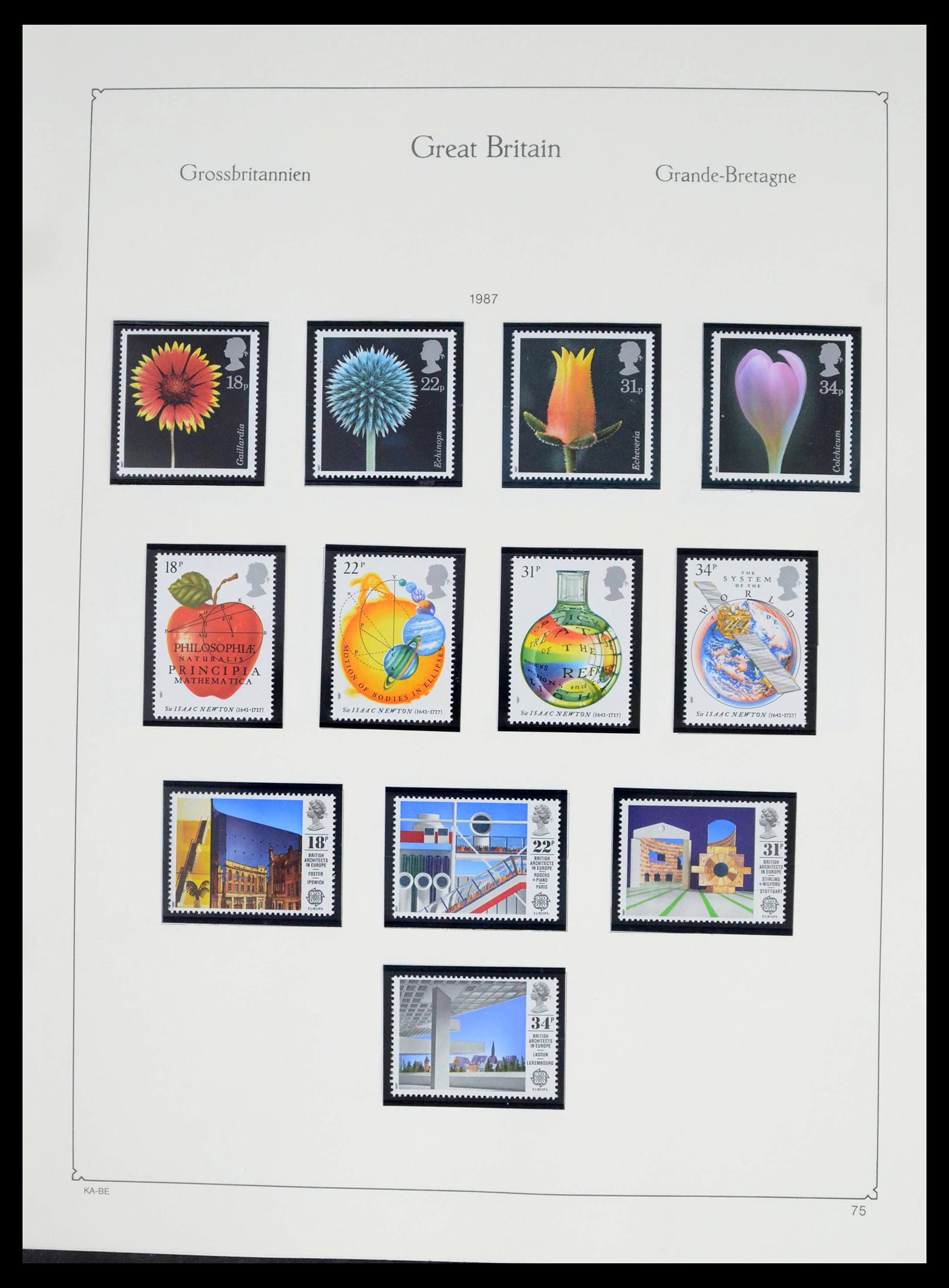 39274 0124 - Postzegelverzameling 39274 Engeland 1952-1992.