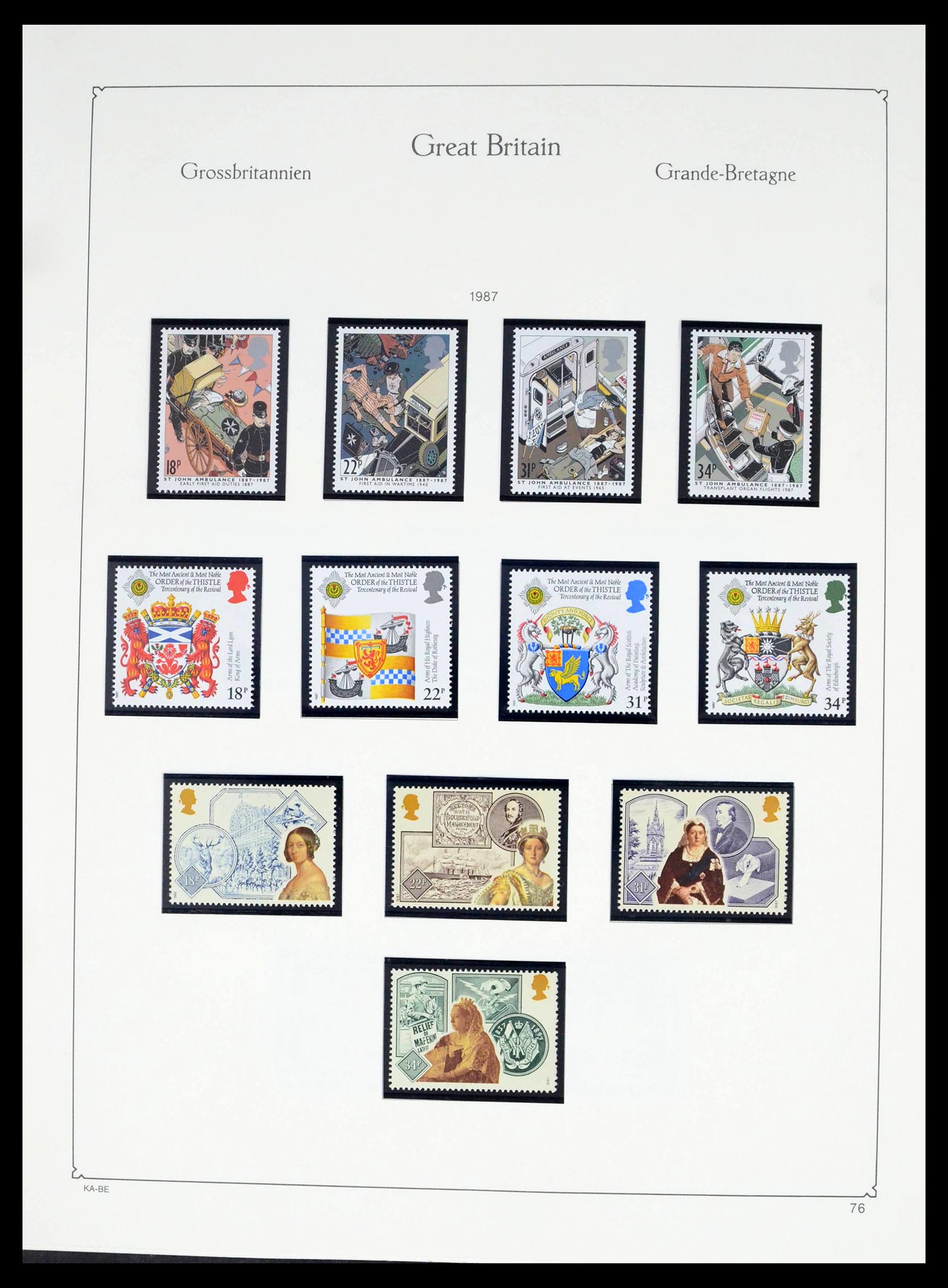 39274 0125 - Postzegelverzameling 39274 Engeland 1952-1992.