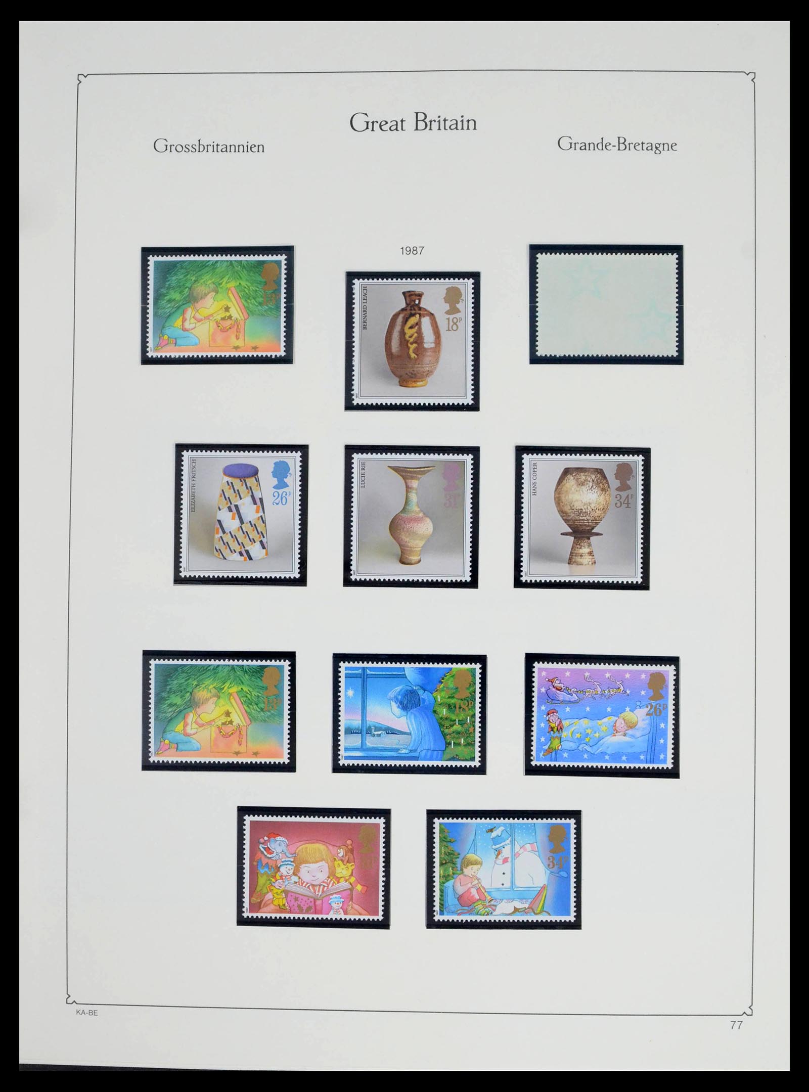 39274 0126 - Postzegelverzameling 39274 Engeland 1952-1992.