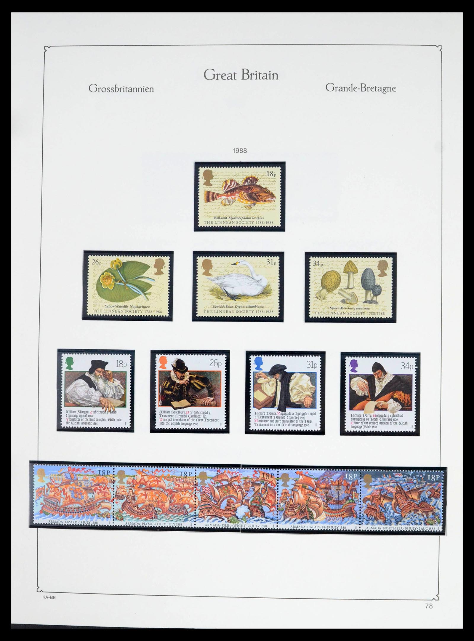 39274 0127 - Postzegelverzameling 39274 Engeland 1952-1992.