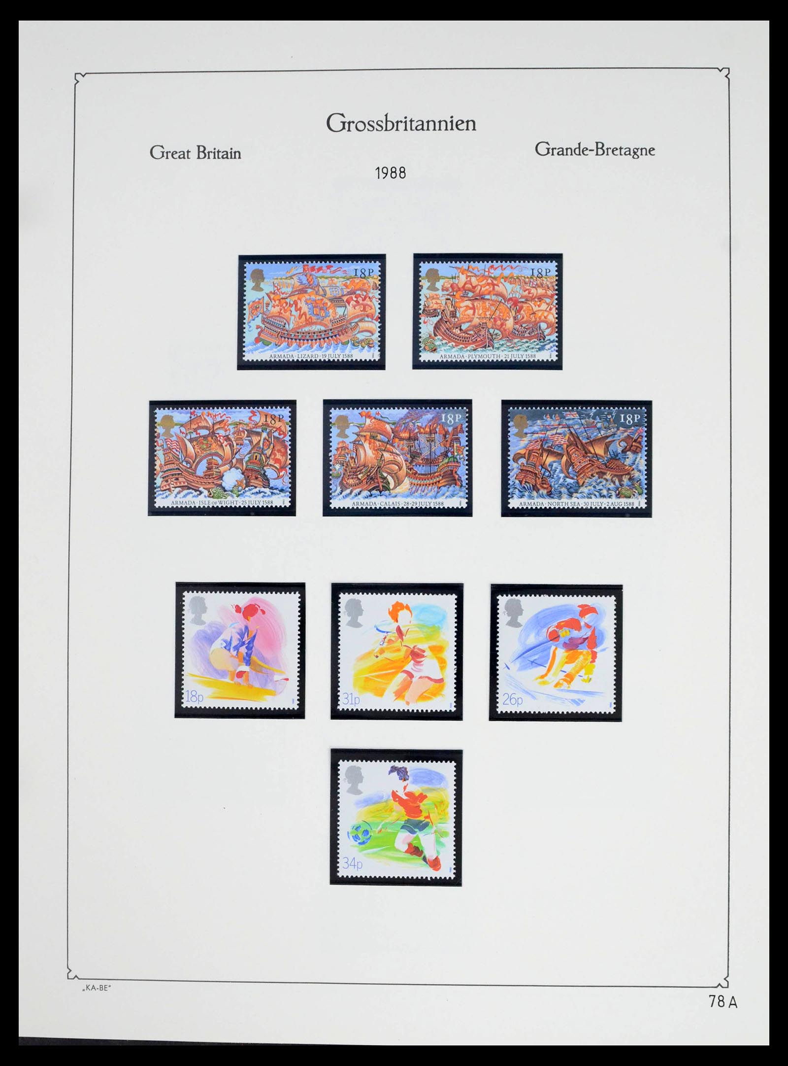 39274 0128 - Postzegelverzameling 39274 Engeland 1952-1992.