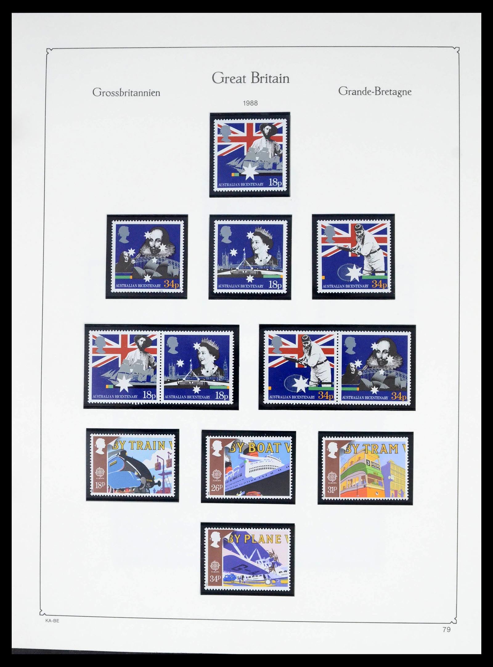 39274 0129 - Postzegelverzameling 39274 Engeland 1952-1992.