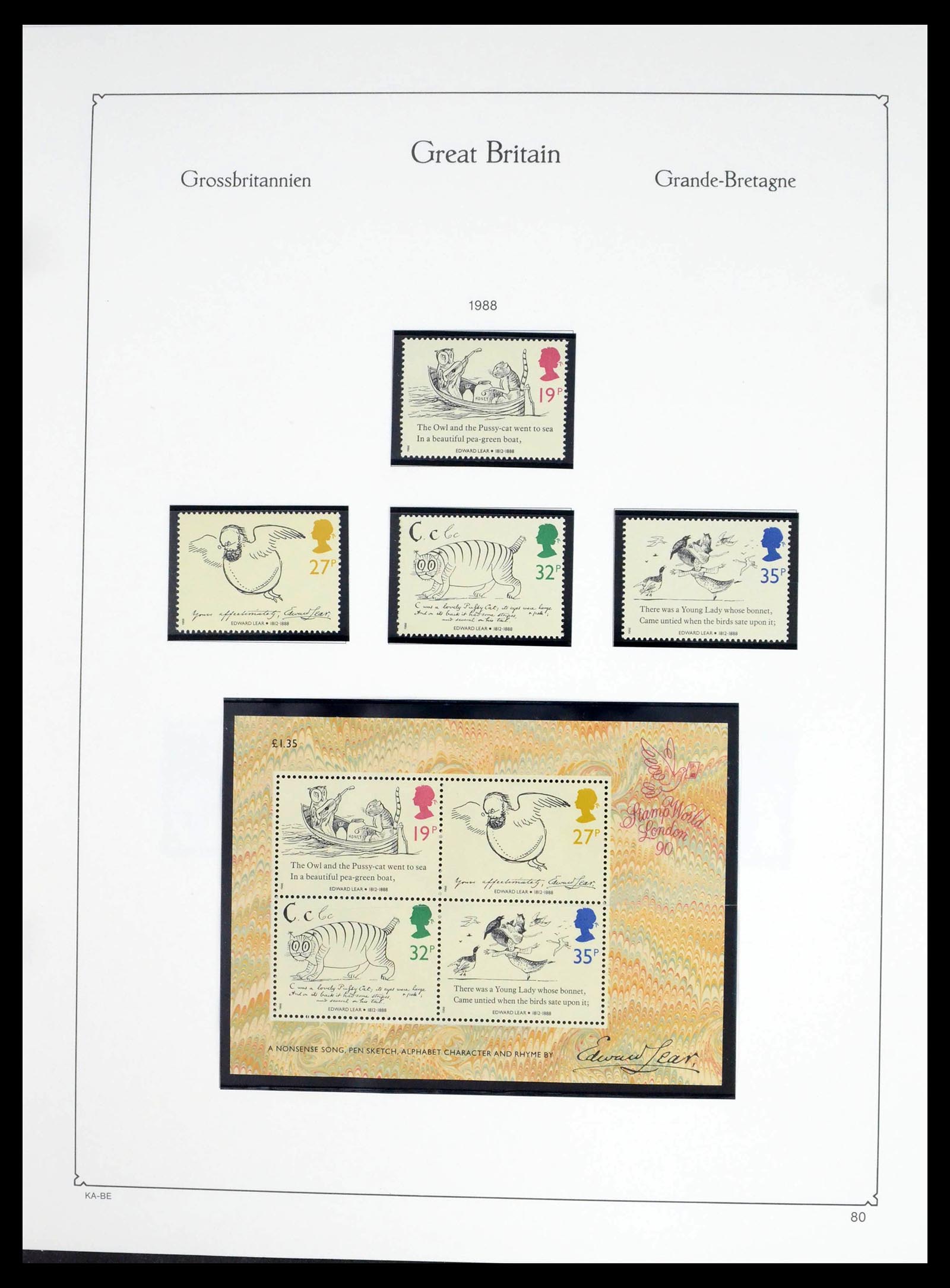 39274 0130 - Postzegelverzameling 39274 Engeland 1952-1992.