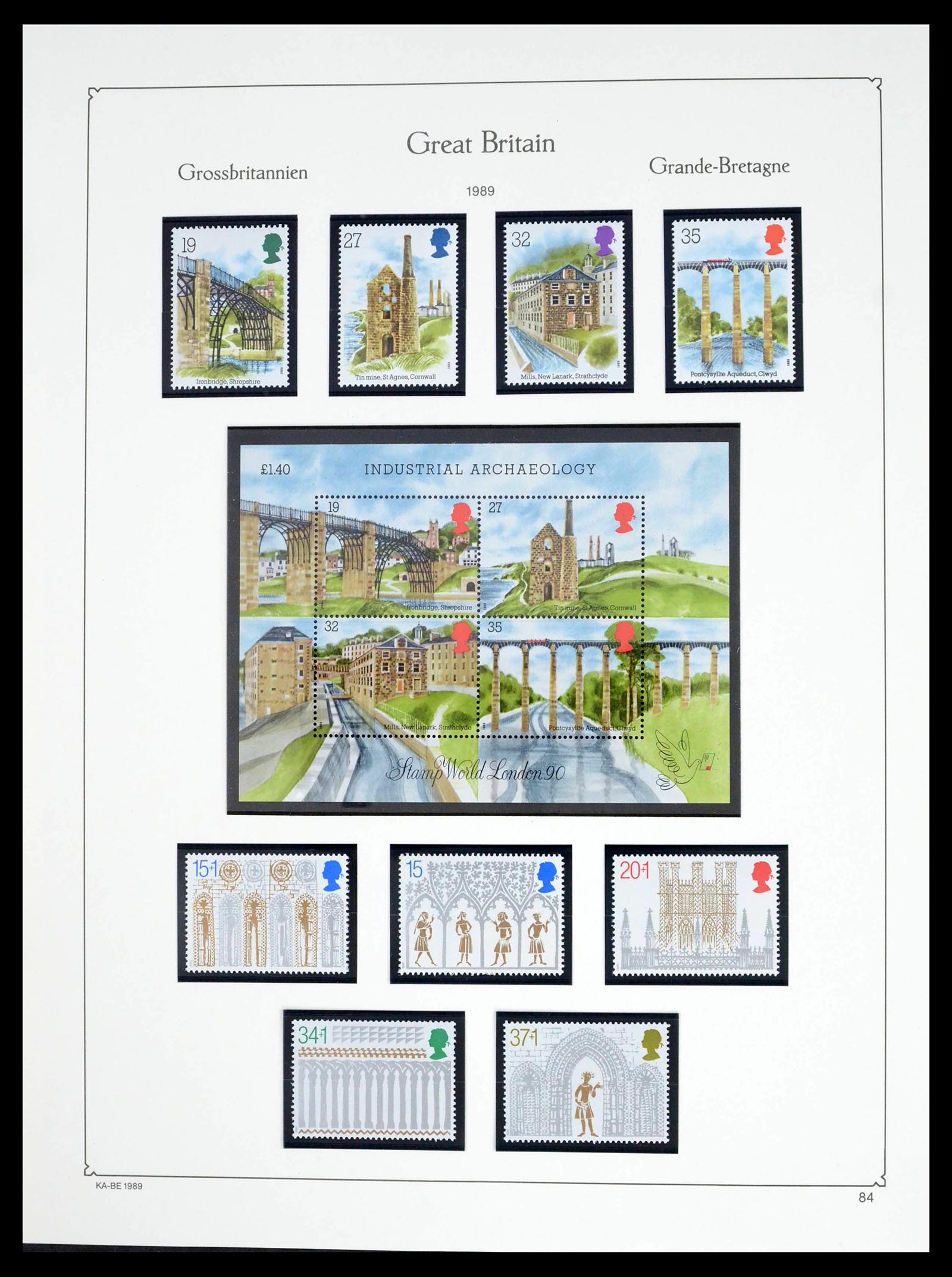 39274 0136 - Postzegelverzameling 39274 Engeland 1952-1992.