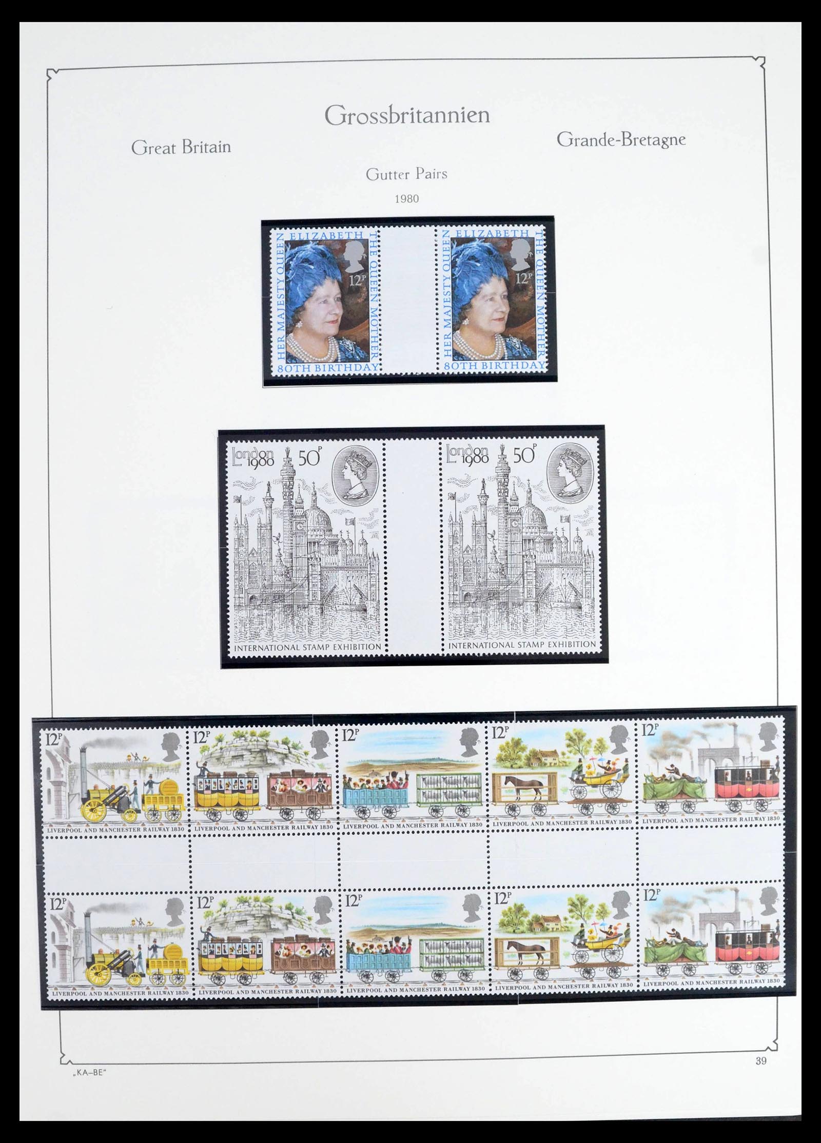 39274 0176 - Postzegelverzameling 39274 Engeland 1952-1992.