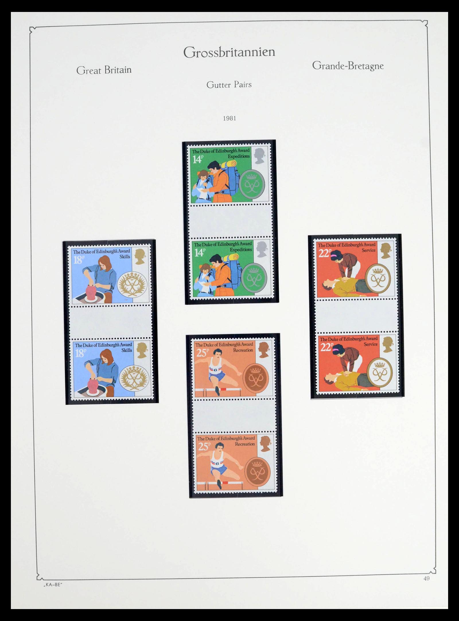 39274 0186 - Postzegelverzameling 39274 Engeland 1952-1992.