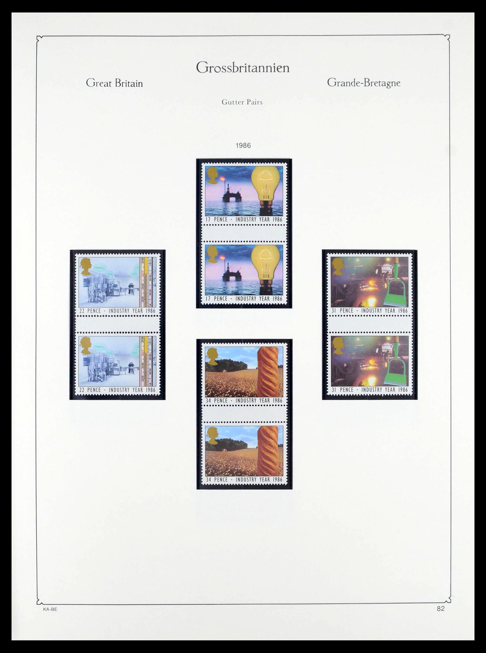 39274 0218 - Postzegelverzameling 39274 Engeland 1952-1992.