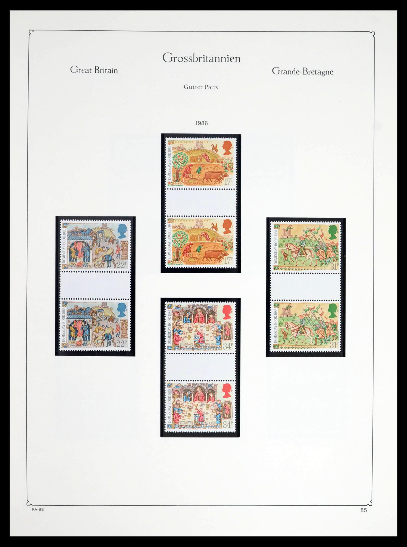 39274 0221 - Postzegelverzameling 39274 Engeland 1952-1992.