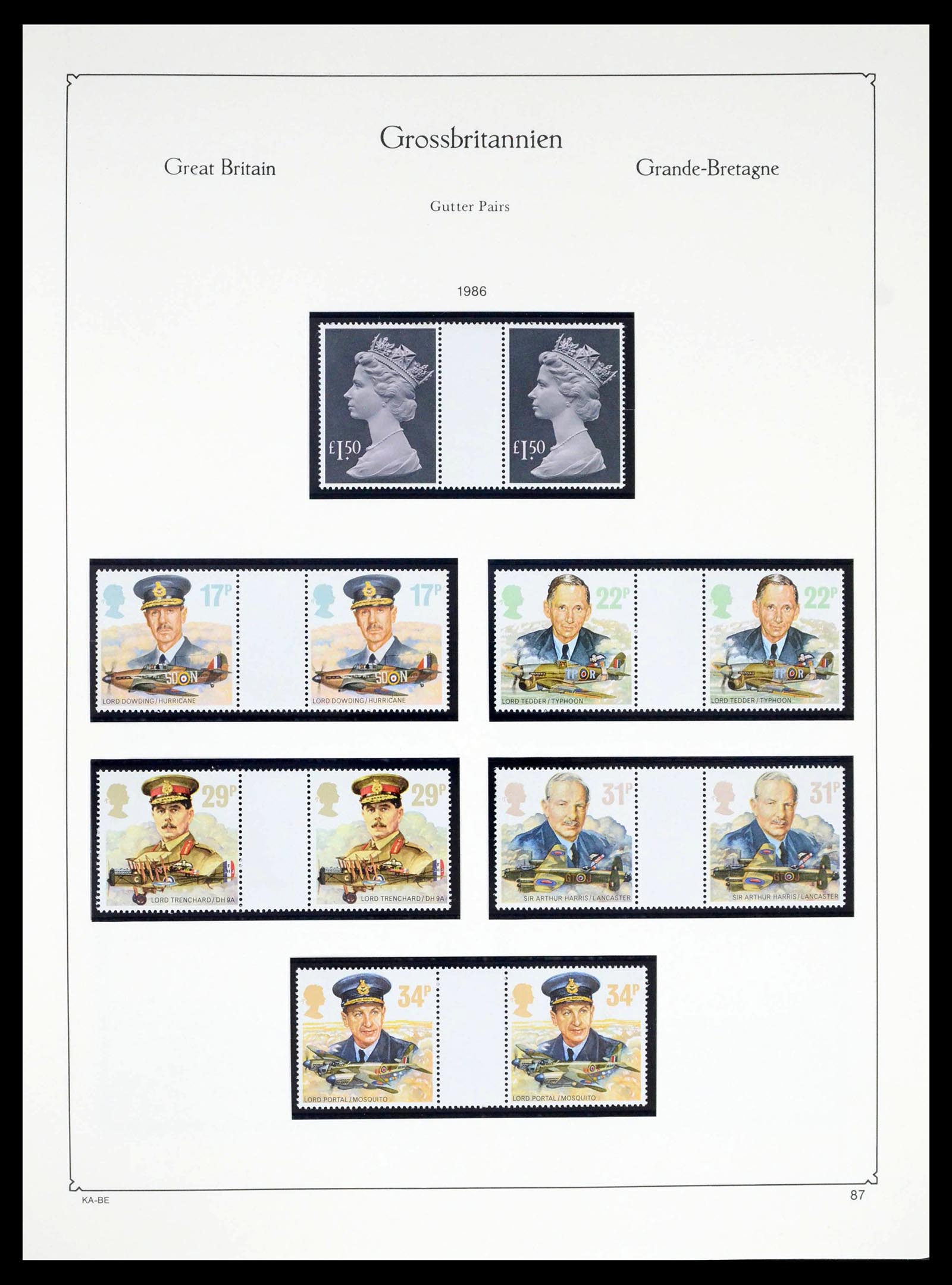39274 0223 - Postzegelverzameling 39274 Engeland 1952-1992.