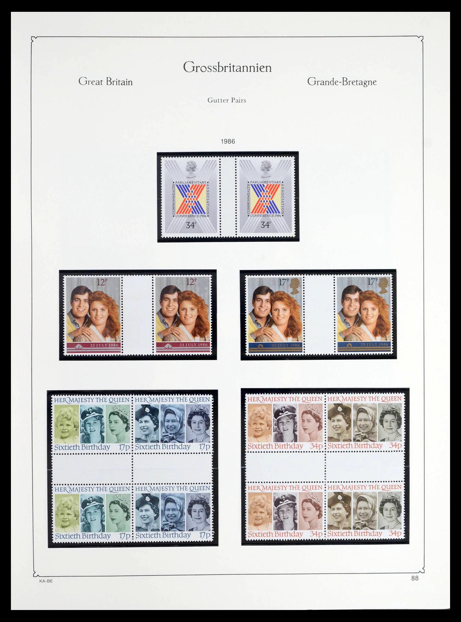39274 0224 - Postzegelverzameling 39274 Engeland 1952-1992.